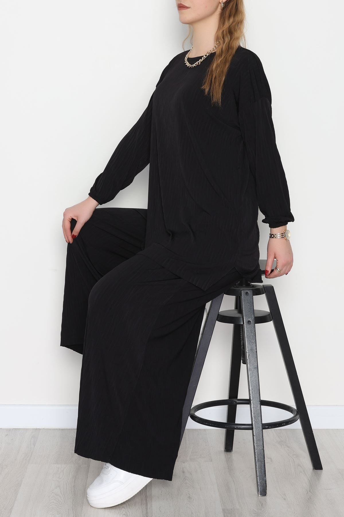 Sandy Crash Kumaş İkili Takım Siyah - 42667.1949.