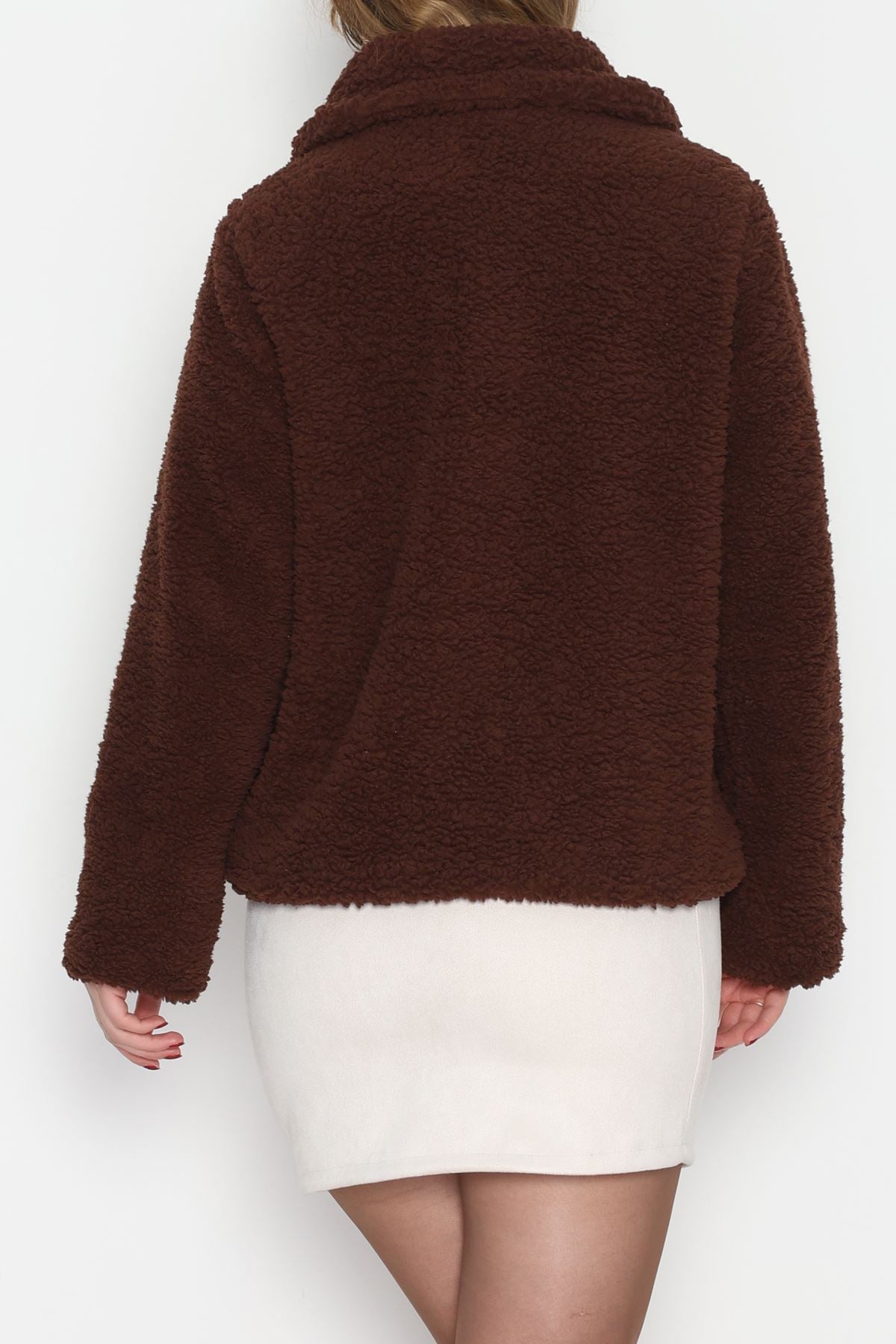 Peluş Astarlı Mont Kahverengi - 42696.1247.