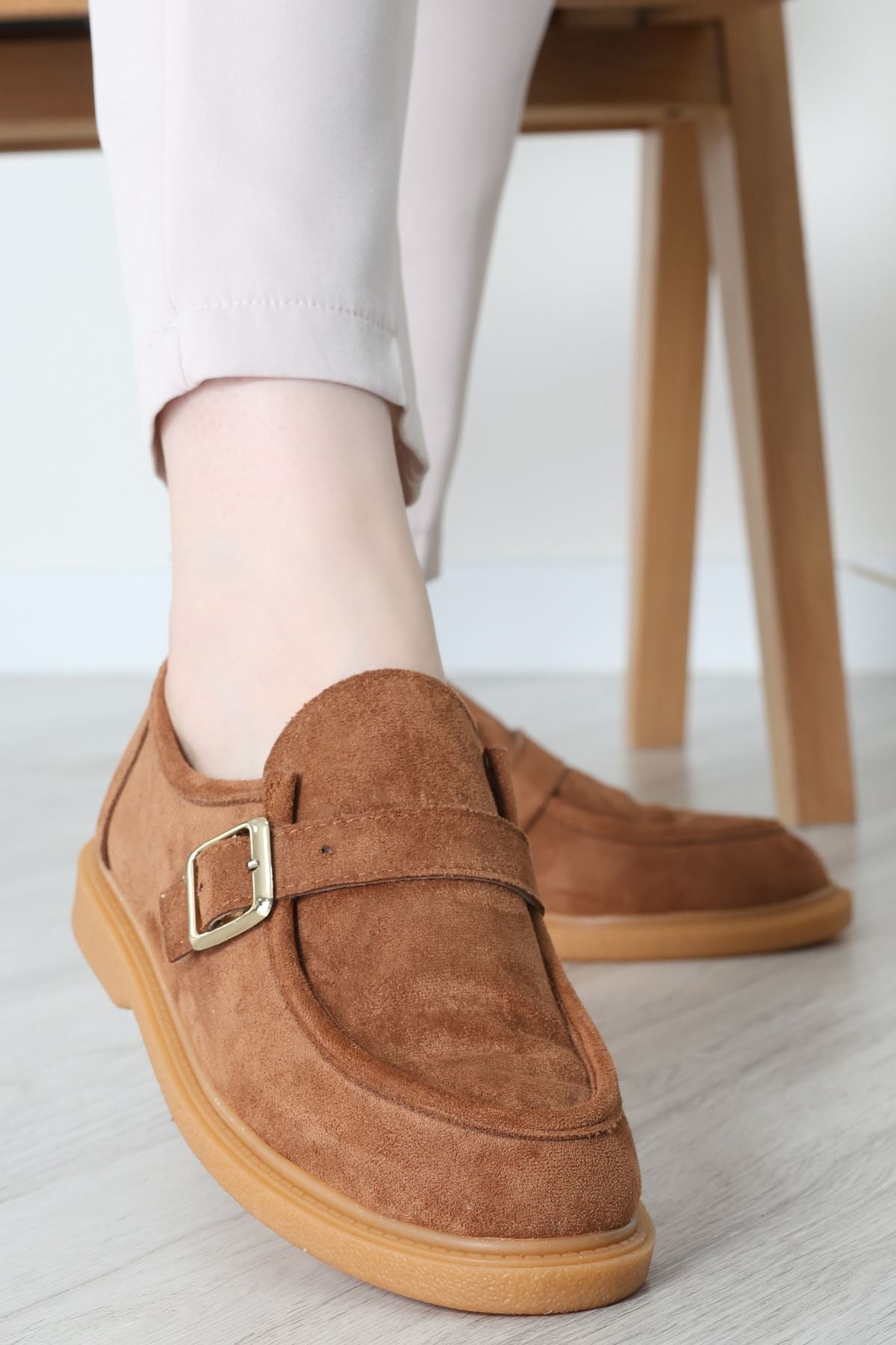 Termo Taban Tokalı Ayakkabı Süettaba - 31652.1846.