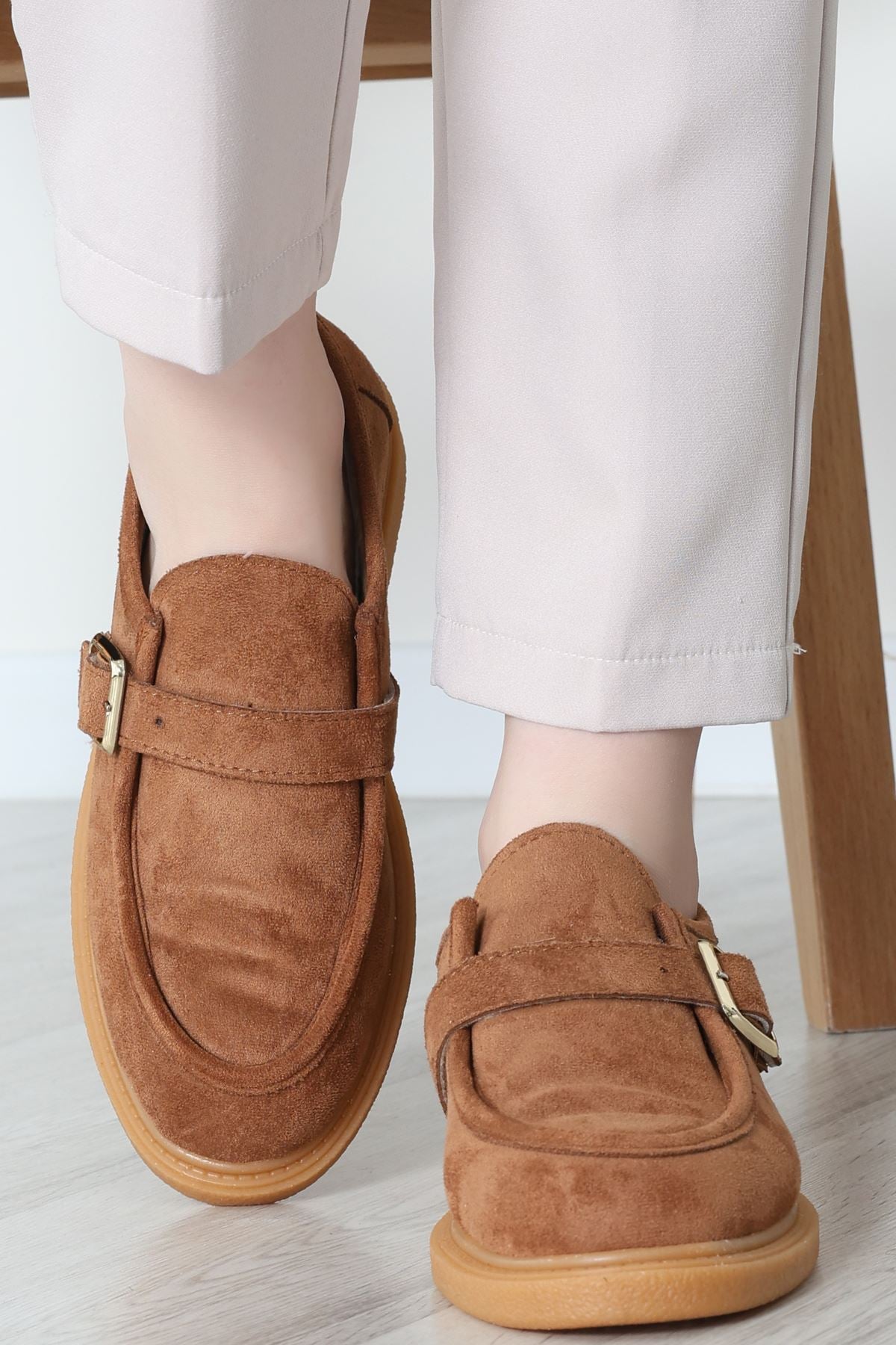 Termo Taban Tokalı Ayakkabı Süettaba - 31652.1846.