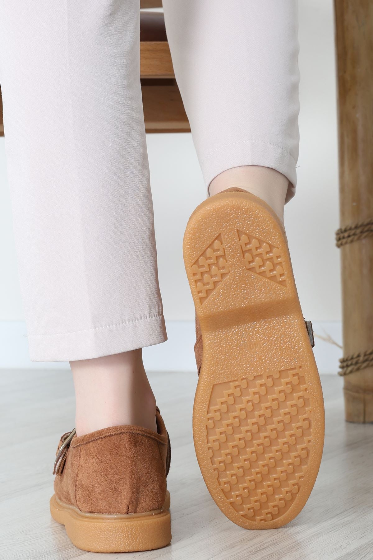 Termo Taban Tokalı Ayakkabı Süettaba - 31652.1846.