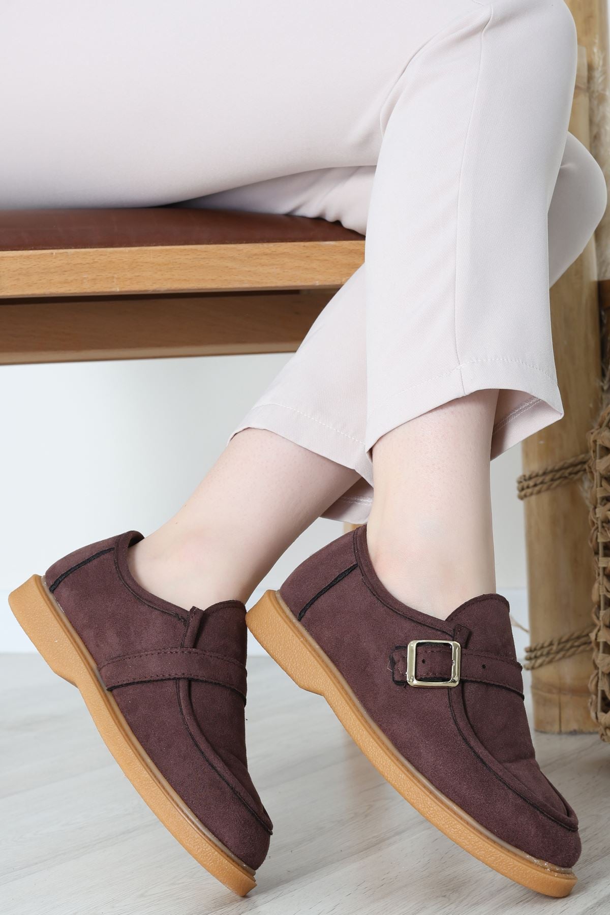 Termo Taban Tokalı Ayakkabı Süetkahve - 31652.1846.