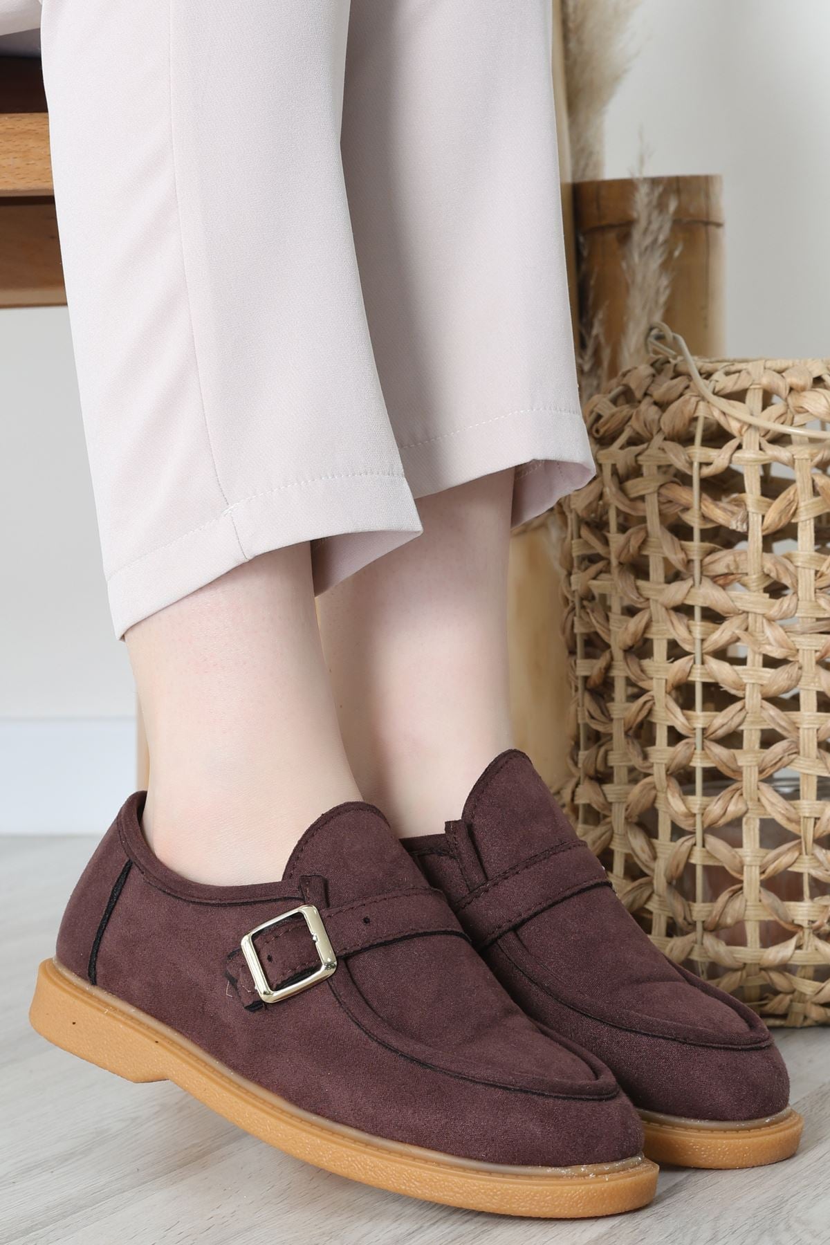 Termo Taban Tokalı Ayakkabı Süetkahve - 31652.1846.