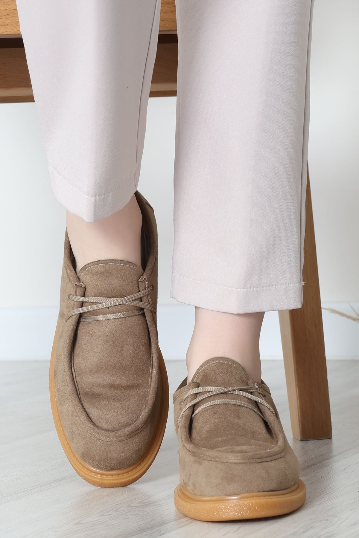 Termo Taban Bağcıklı Ayakkabı Süetvizon - 31651.1846.