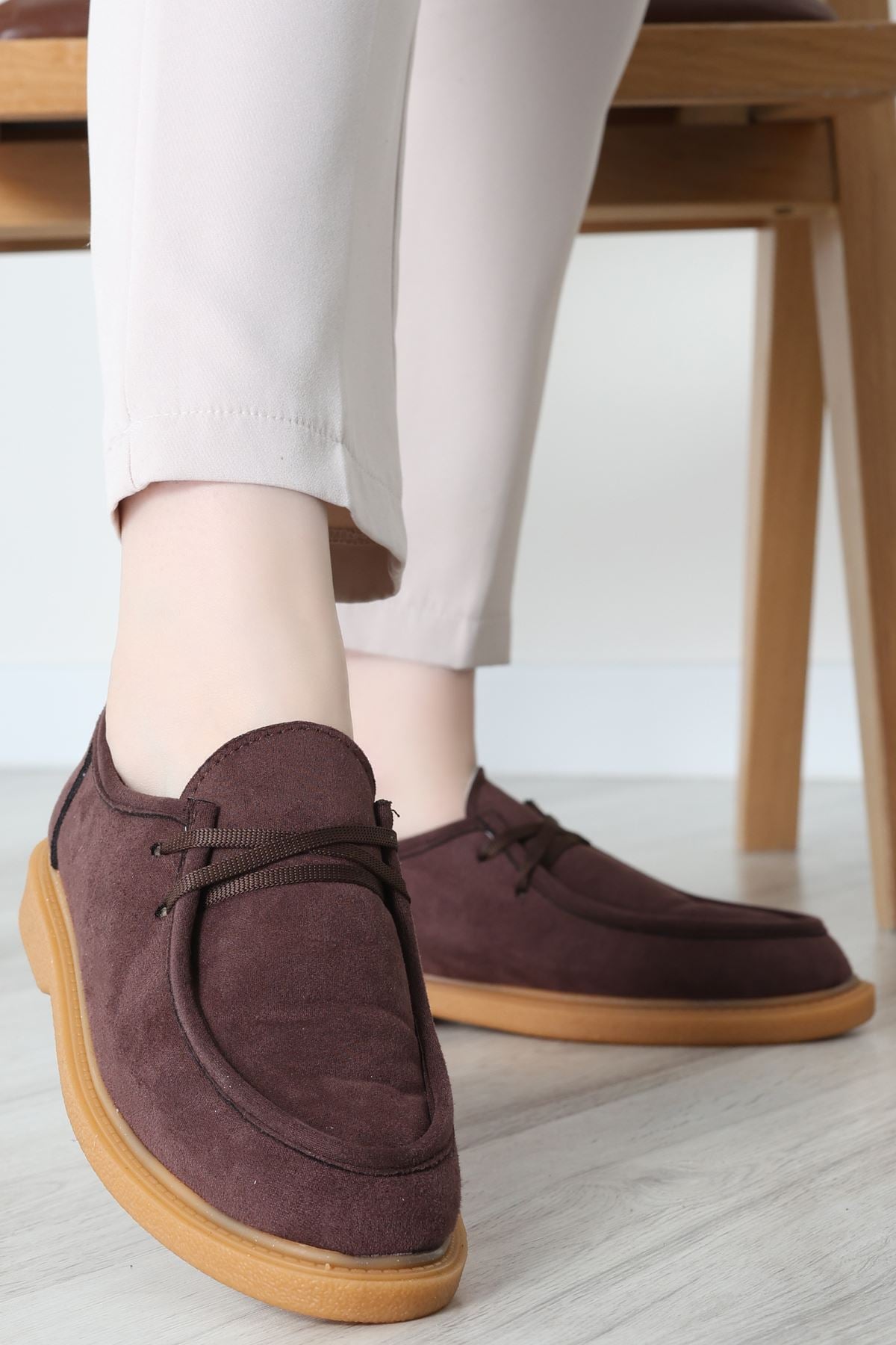 Termo Taban Bağcıklı Ayakkabı Süetkahve - 31651.1846.