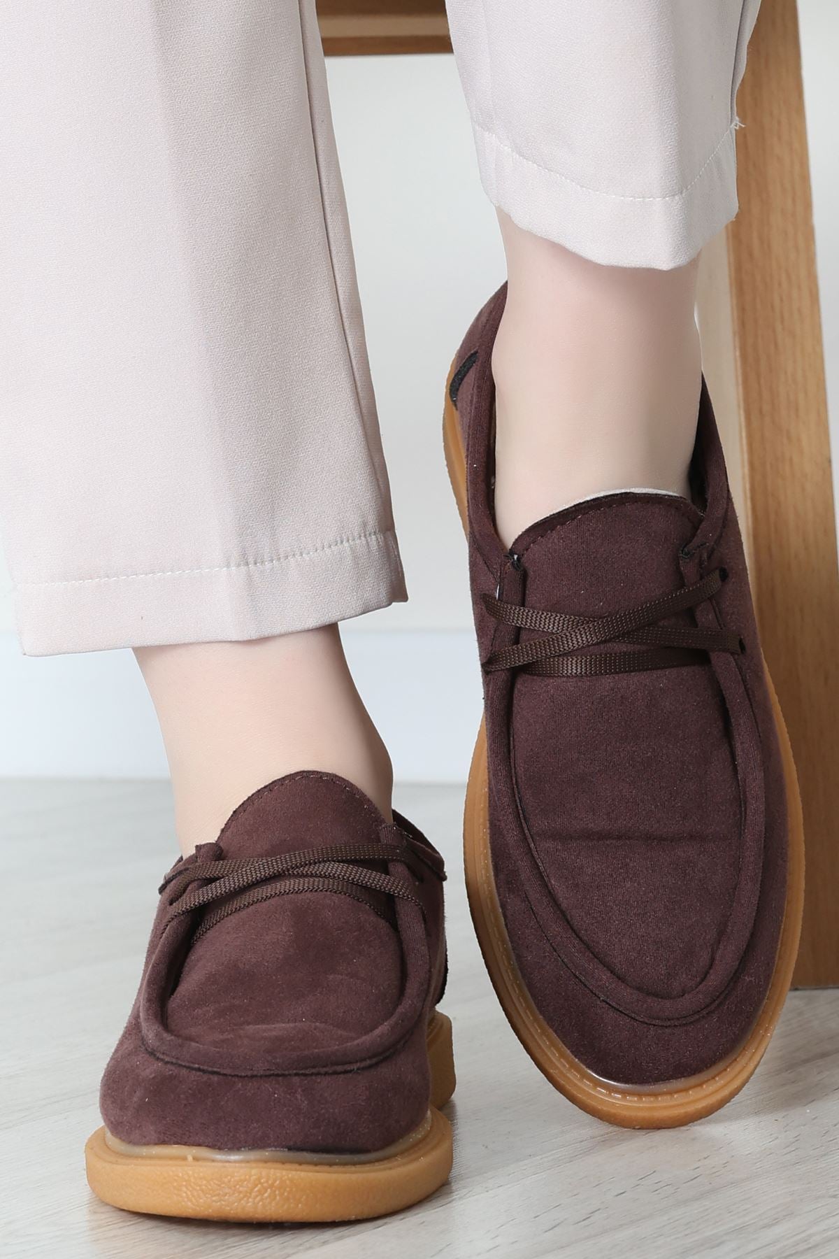 Termo Taban Bağcıklı Ayakkabı Süetkahve - 31651.1846.