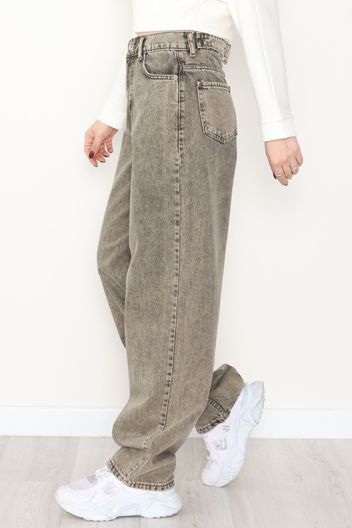 Tokalı Baggy Kot Pantolon Tintli - 31558.2088.