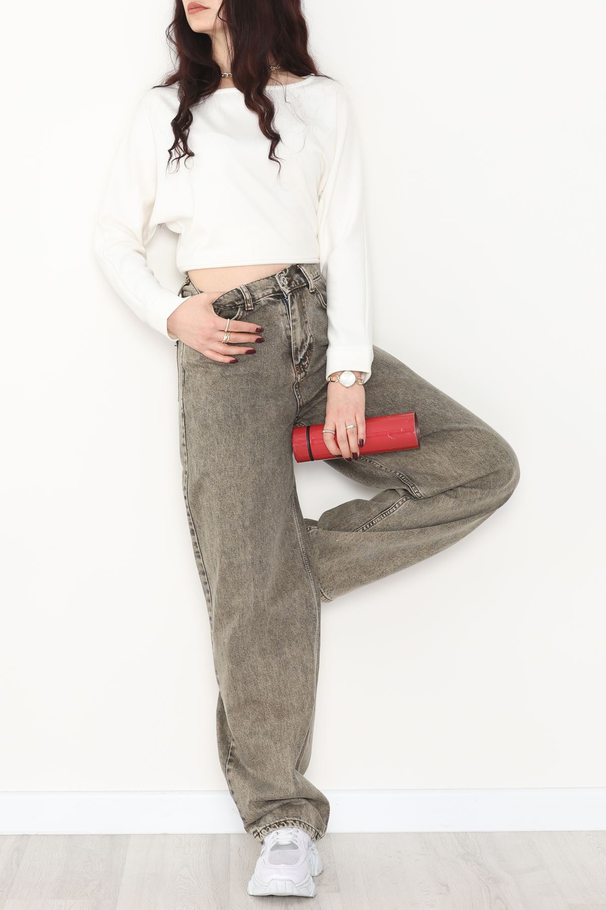 Tokalı Baggy Kot Pantolon Tintli - 31558.2088.