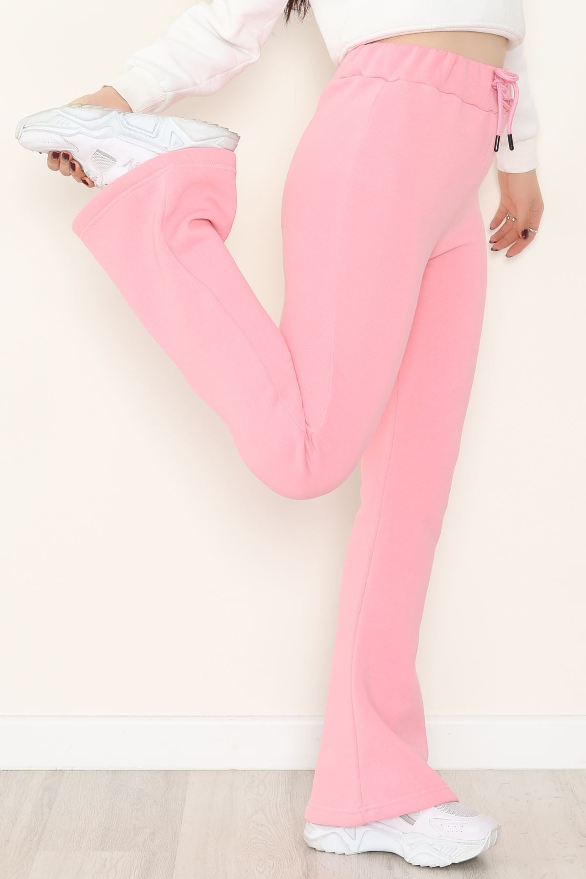 3 İplik İspanyol Paça Eşofman Altı Koyupembe - 42522.1878.