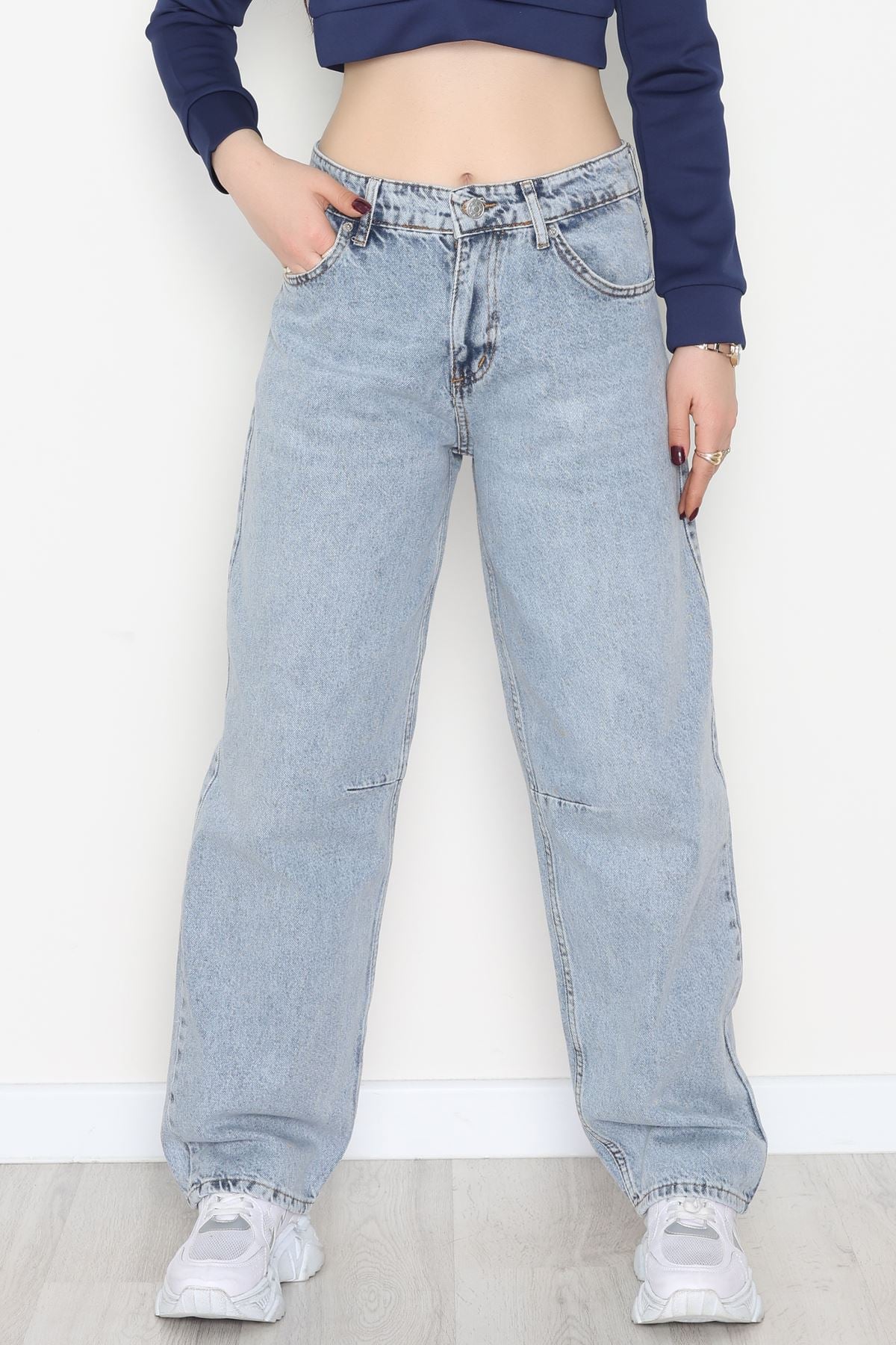 Arkası Tokalı Baggy Kot Pantolon Karyıkama - 31712.2059.