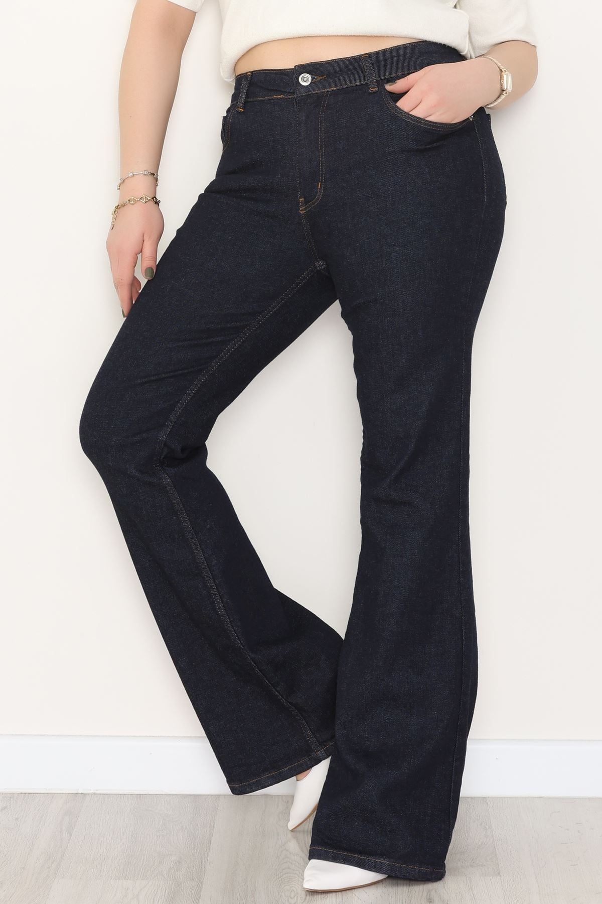 İspanyol Kot Pantolon Koyulacivert - 31397.2088.