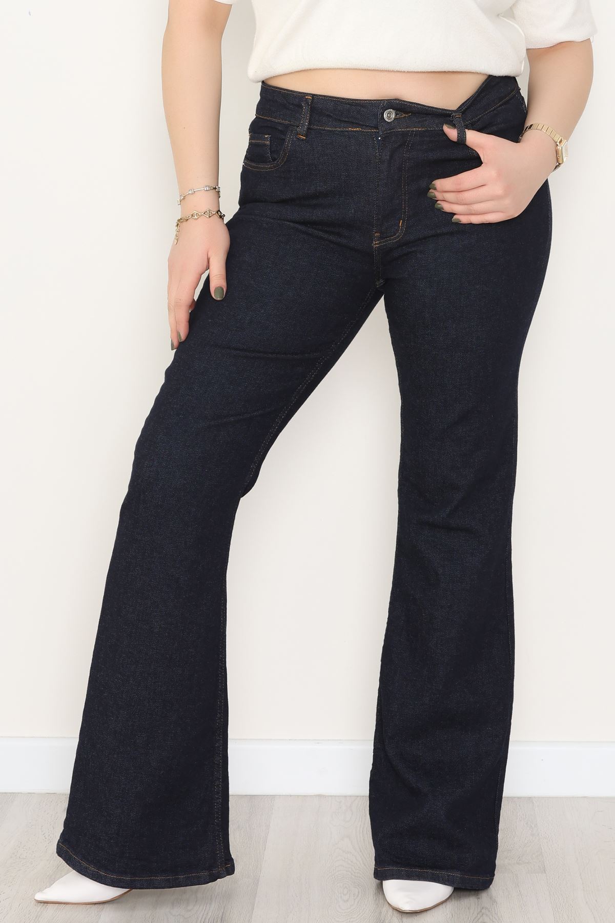 İspanyol Kot Pantolon Koyulacivert - 31397.2088.