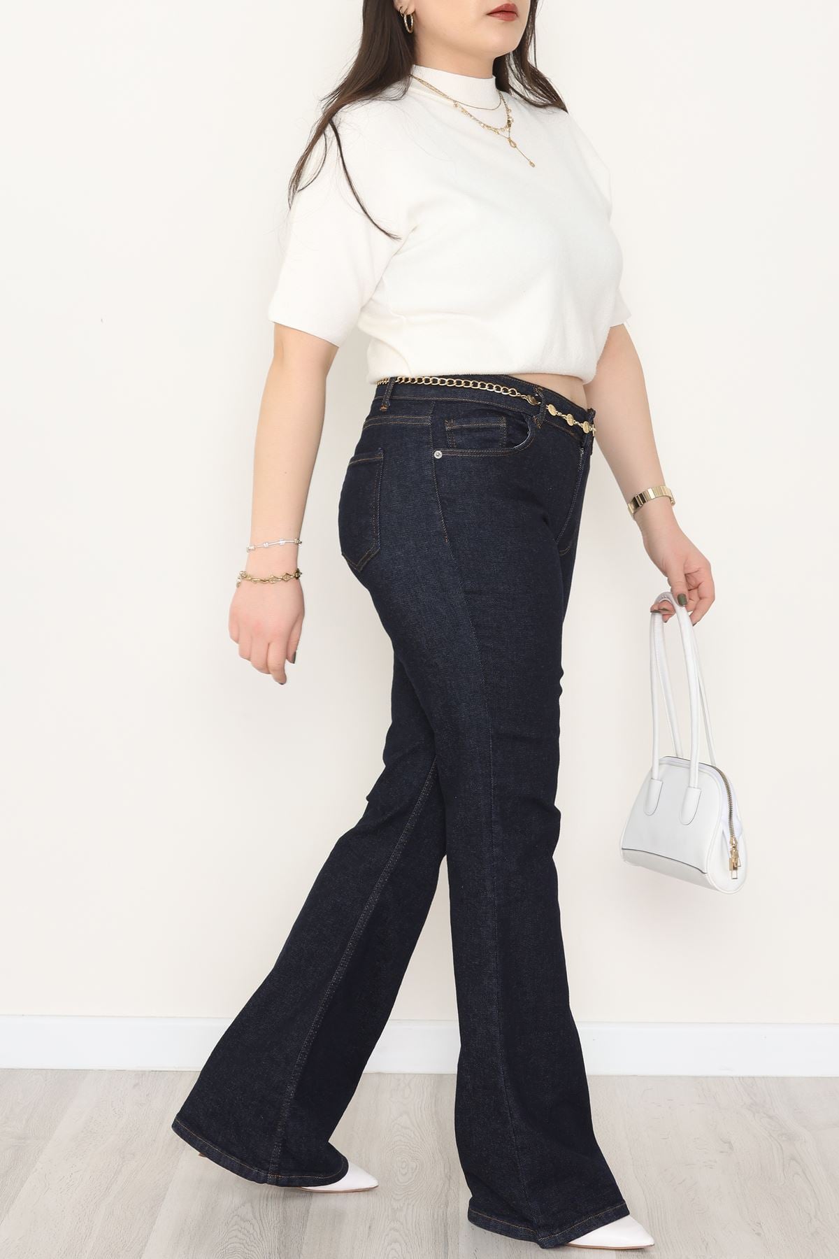 İspanyol Kot Pantolon Koyulacivert - 31397.2088.