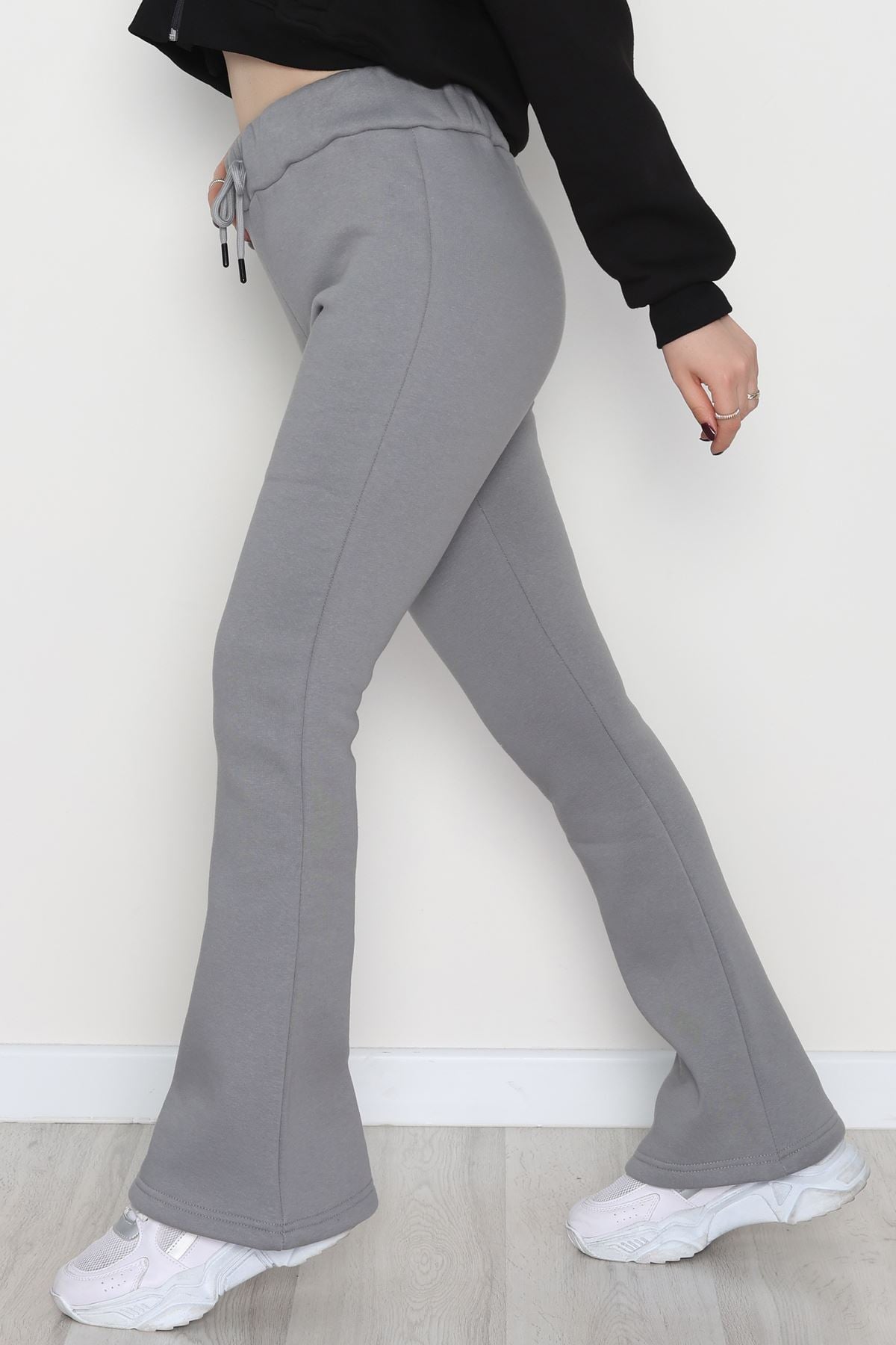 3 İplik İspanyol Paça Eşofman Altı Antrasit - 42522.1878.