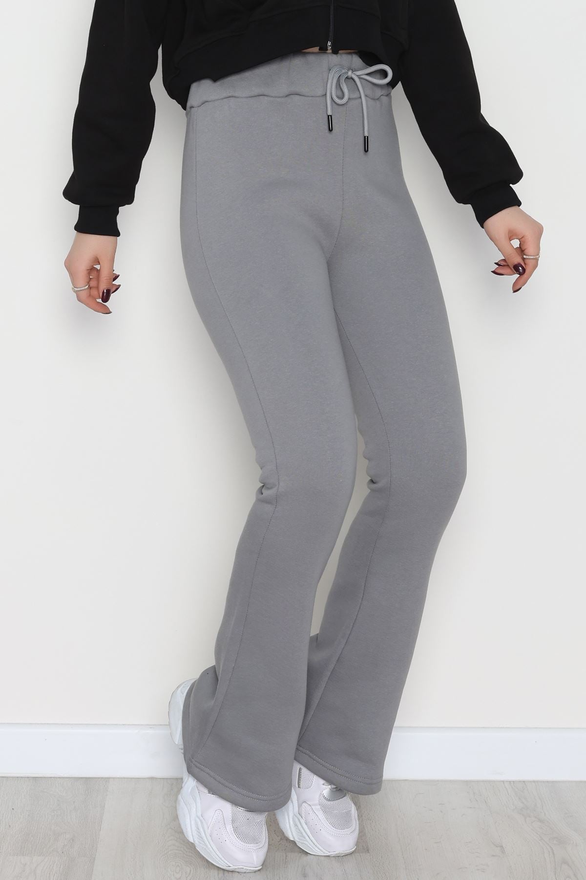 3 İplik İspanyol Paça Eşofman Altı Antrasit - 42522.1878.