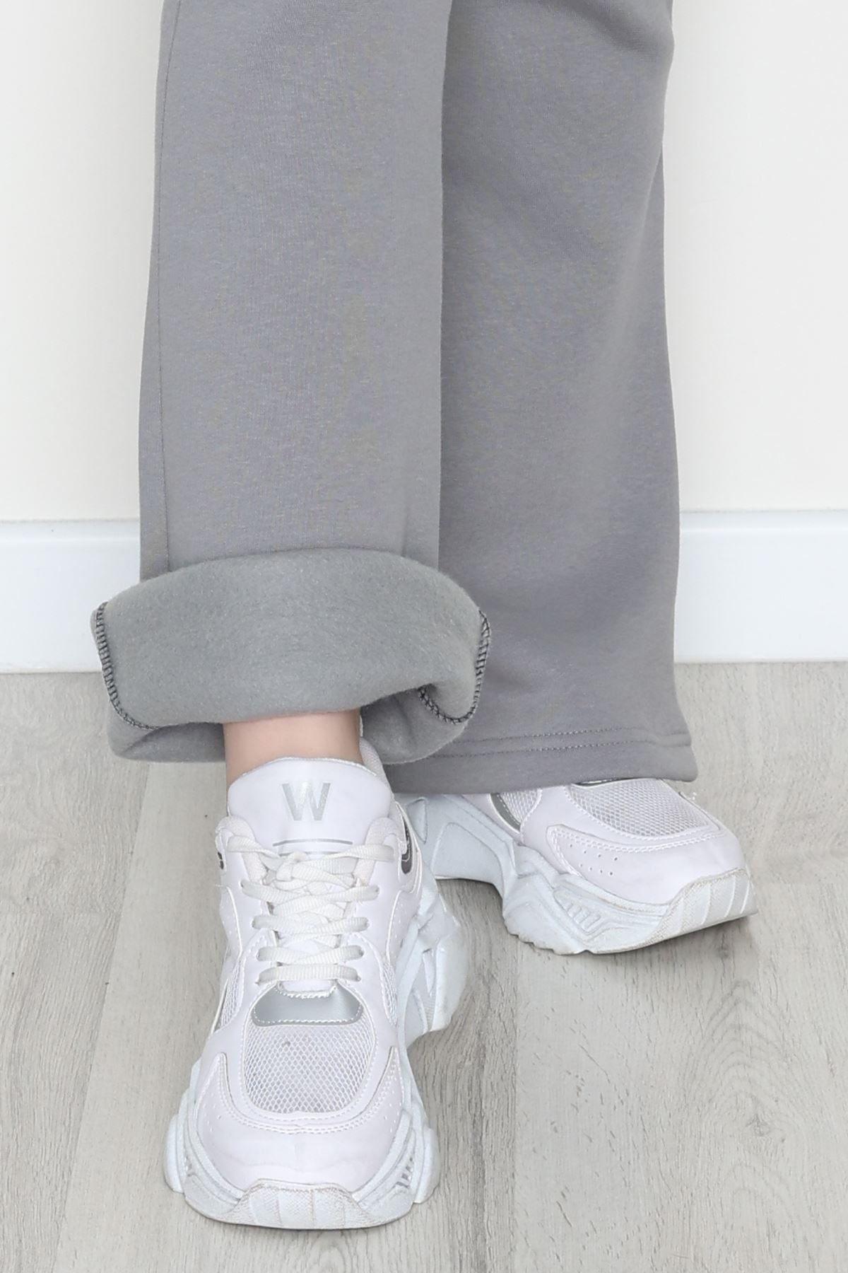 3 İplik İspanyol Paça Eşofman Altı Antrasit - 42522.1878.