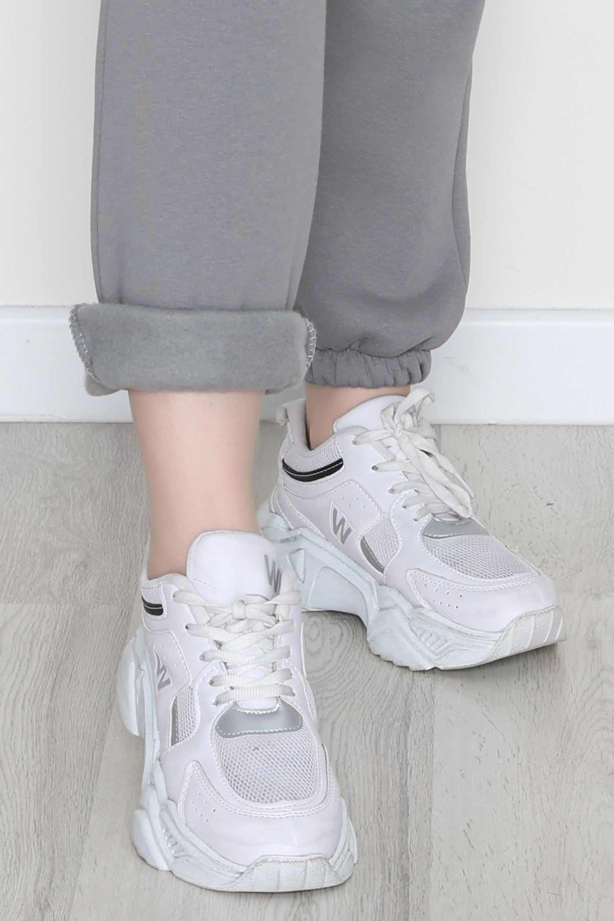 Lastikli 3 İplik Eşofman Altı Antrasit - 20956.1878.