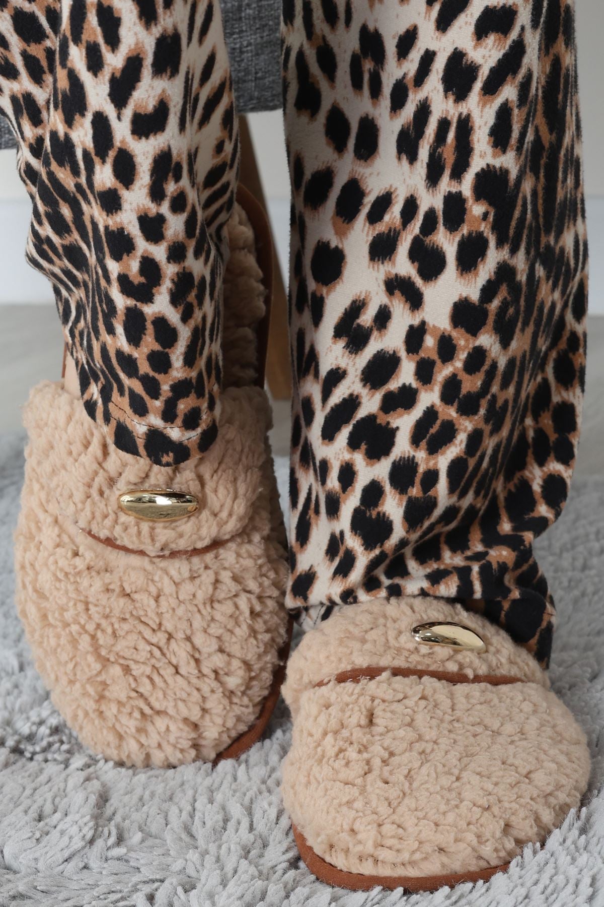 Teddy Ev Terliği Vizon - 1760.1846.