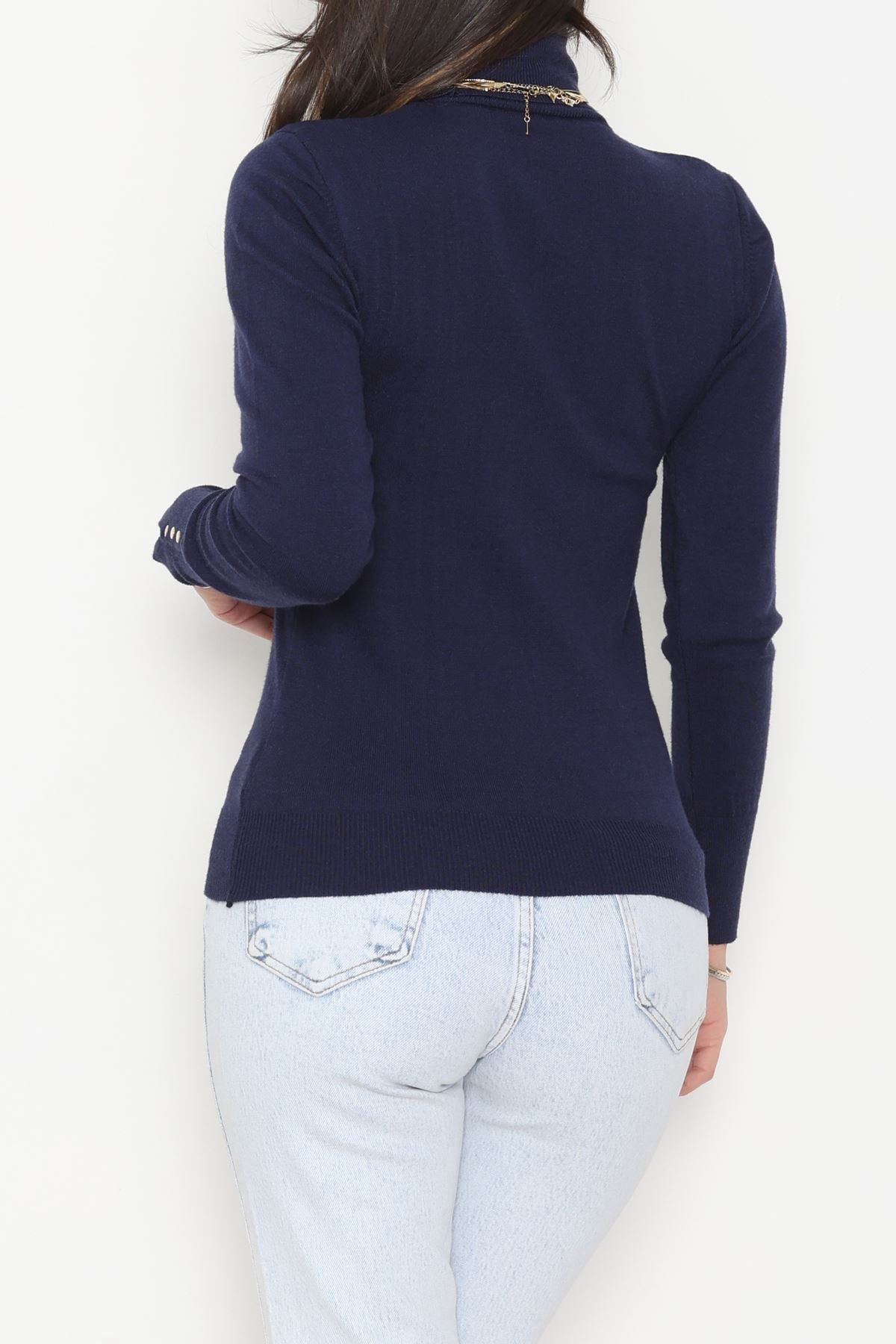 Viskon Elit Boğazlı Triko  Lacivert - 31057.1766.