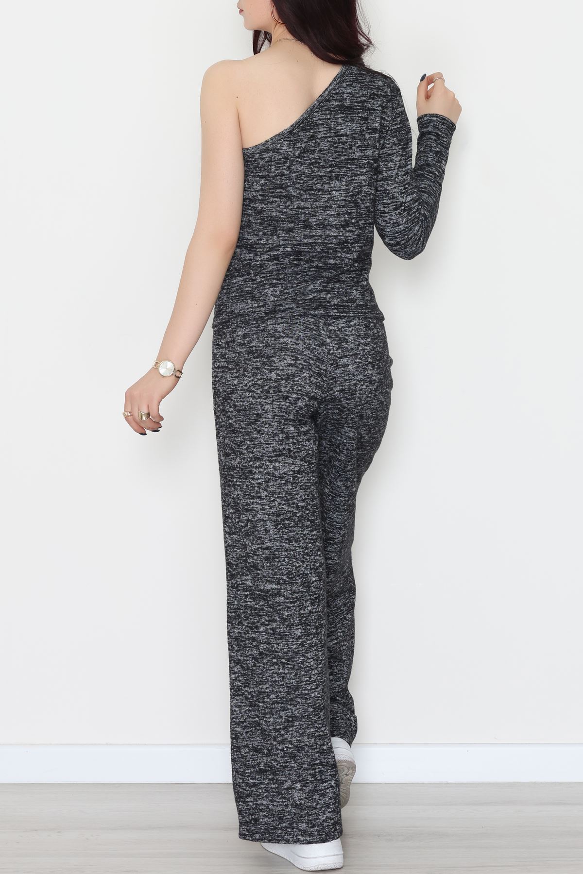 Tek Omuz Yumoş Kumaş İkili Takım Siyah - 51093.2114.