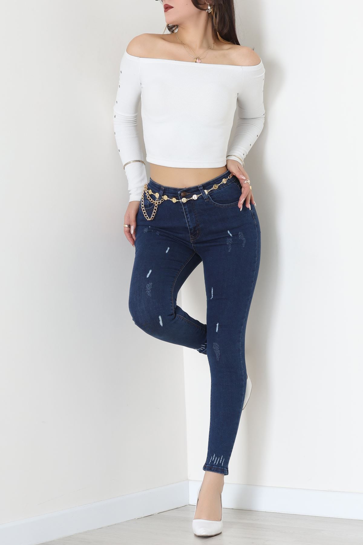 Dar Paça Kot Pantolon Koyumavi - 42702.2121.