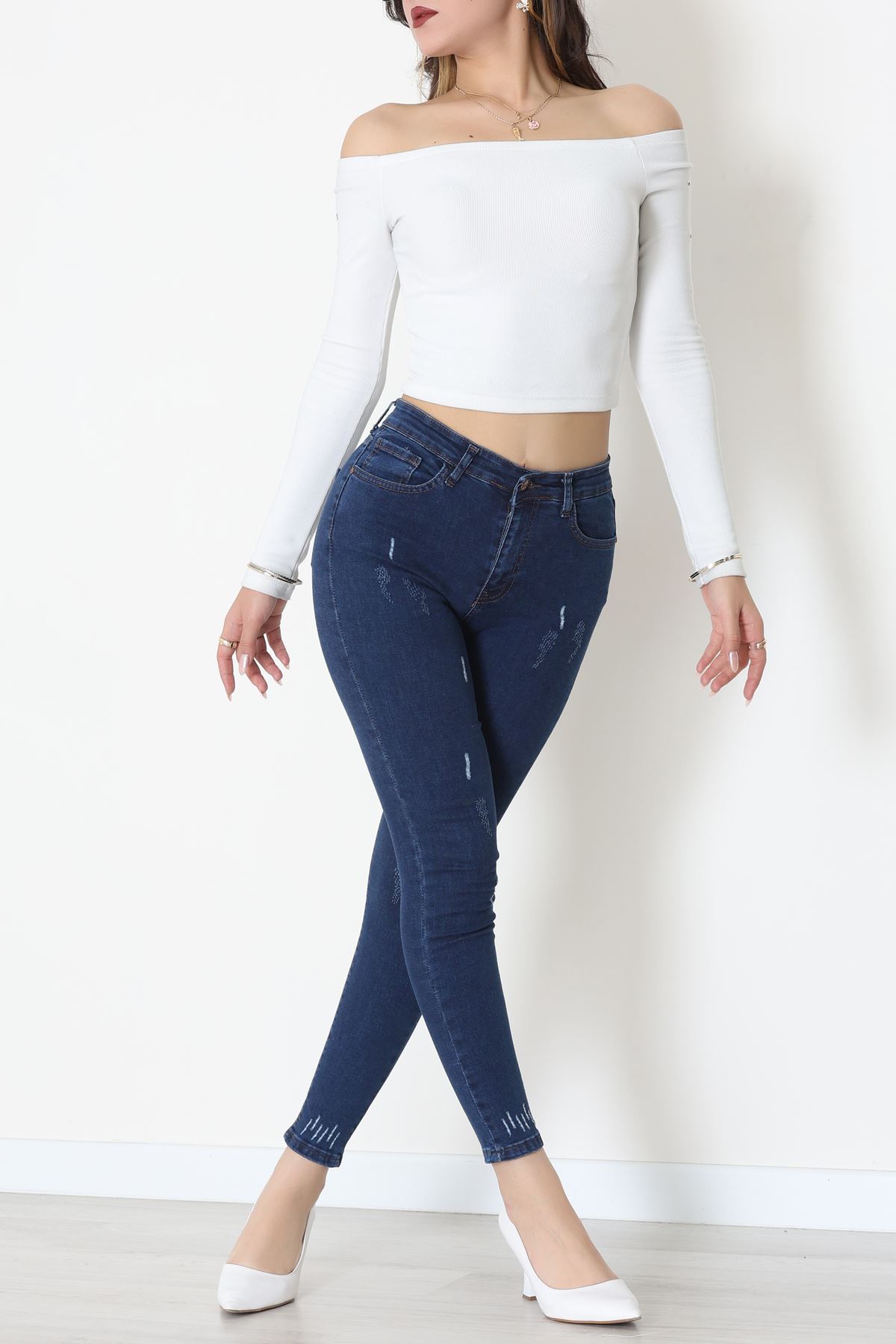 Dar Paça Kot Pantolon Koyumavi - 42702.2121.