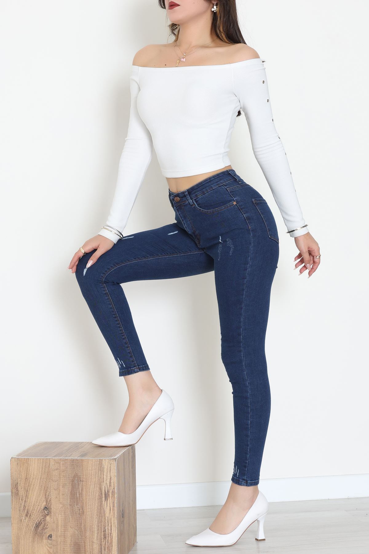 Dar Paça Kot Pantolon Koyumavi - 42702.2121.