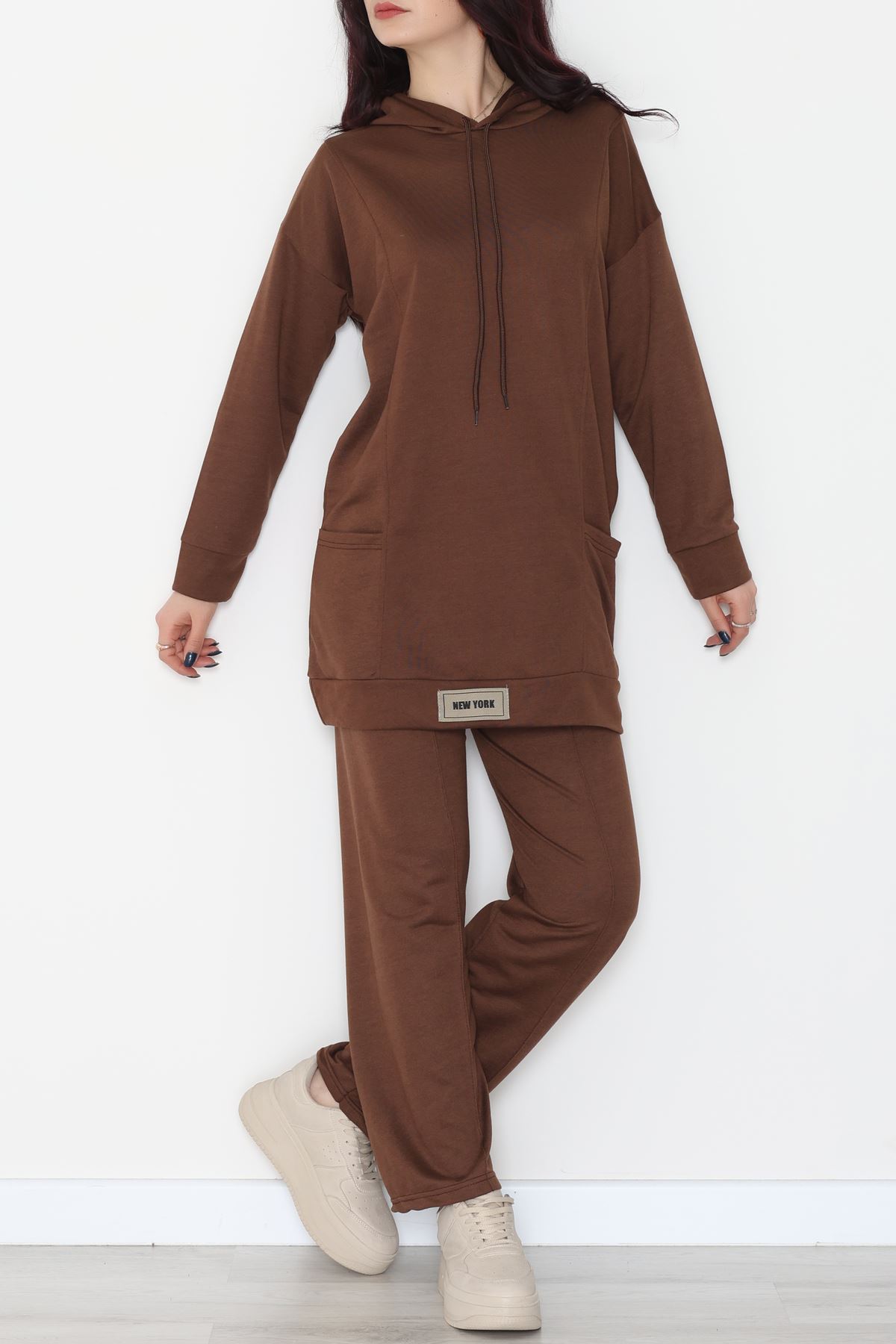 İki İplik Eşofman Takımı Kahve - 52112.2032.