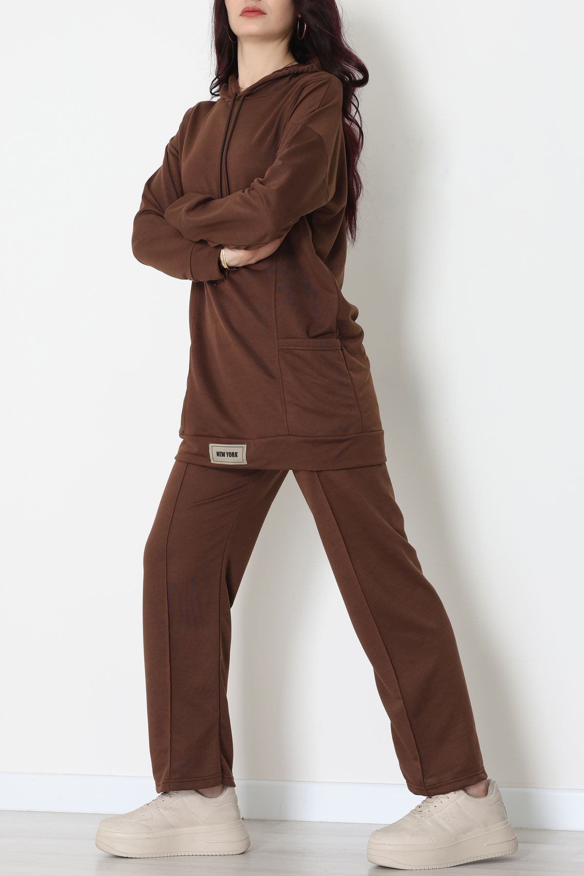 İki İplik Eşofman Takımı Kahve - 52112.2032.