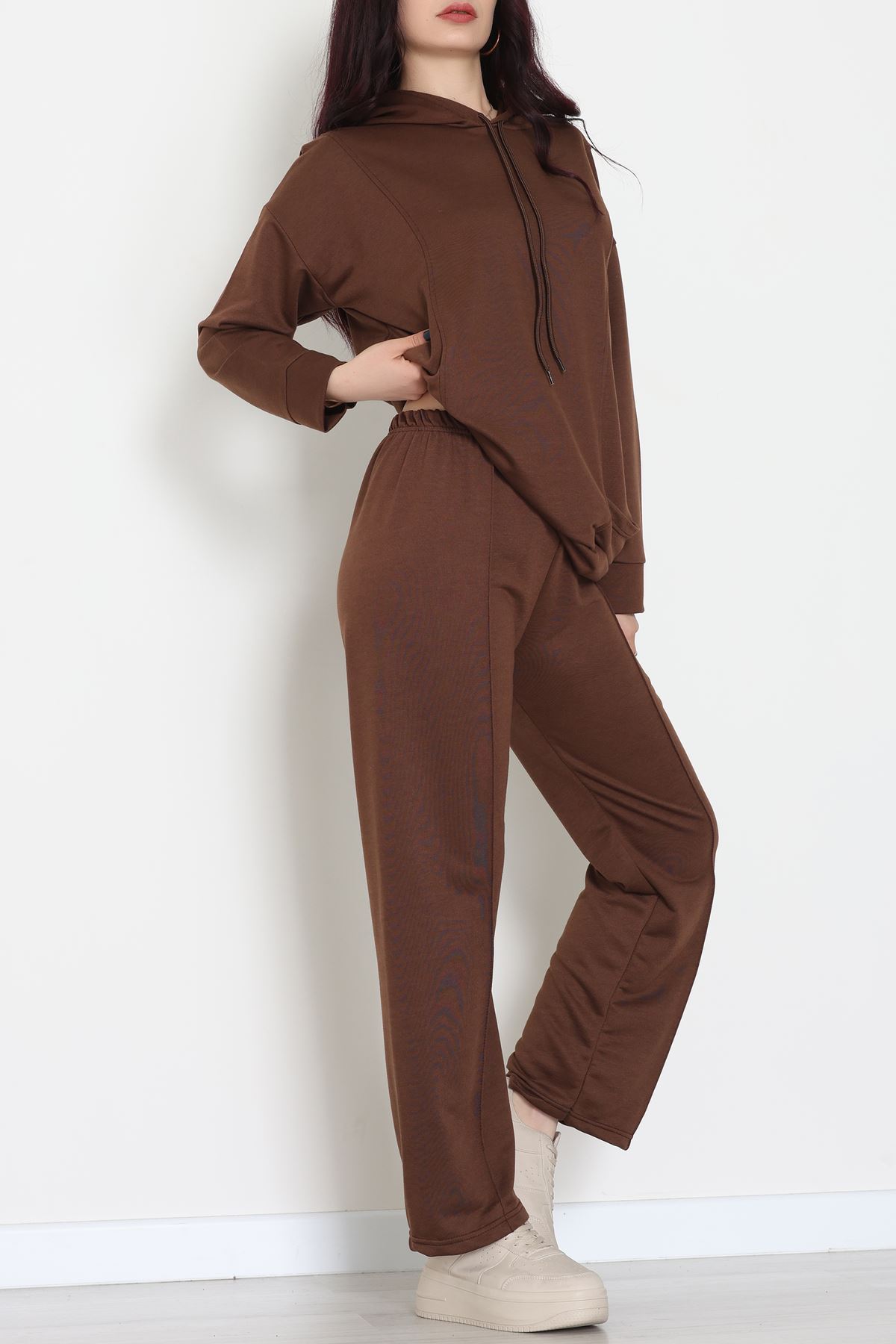 İki İplik Eşofman Takımı Kahve - 52112.2032.