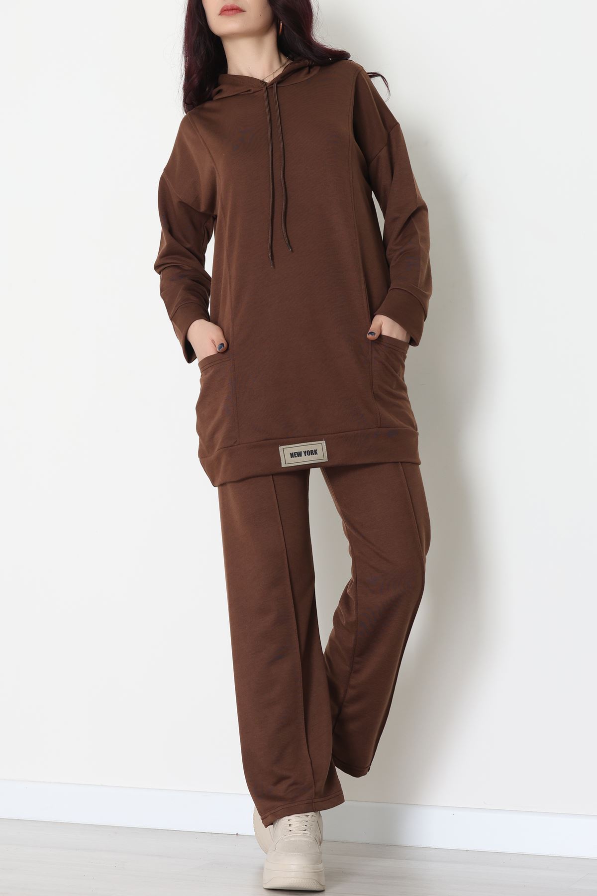 İki İplik Eşofman Takımı Kahve - 52112.2032.