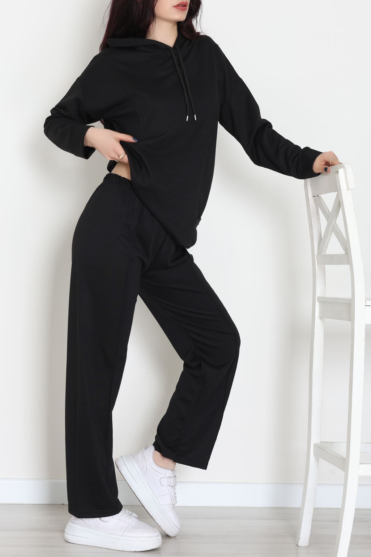 İki İplik Eşofman Takımı Siyah - 52112.2032.