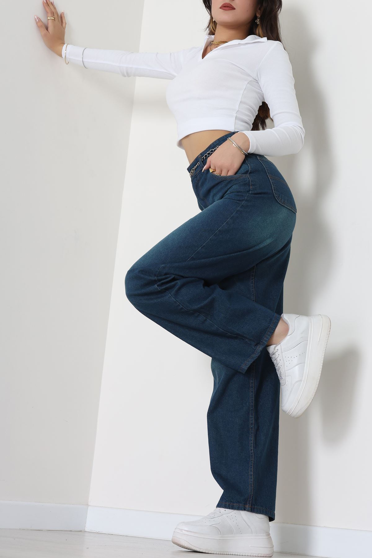 Baggy Kot Pantolon Yeşiltint - 31586.1566.