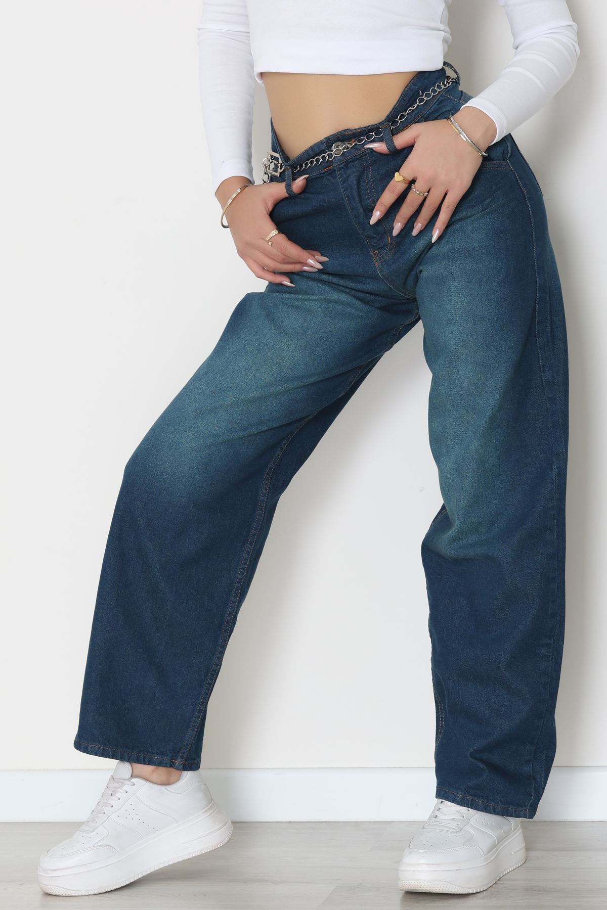 Baggy Kot Pantolon Yeşiltint - 31586.1566.