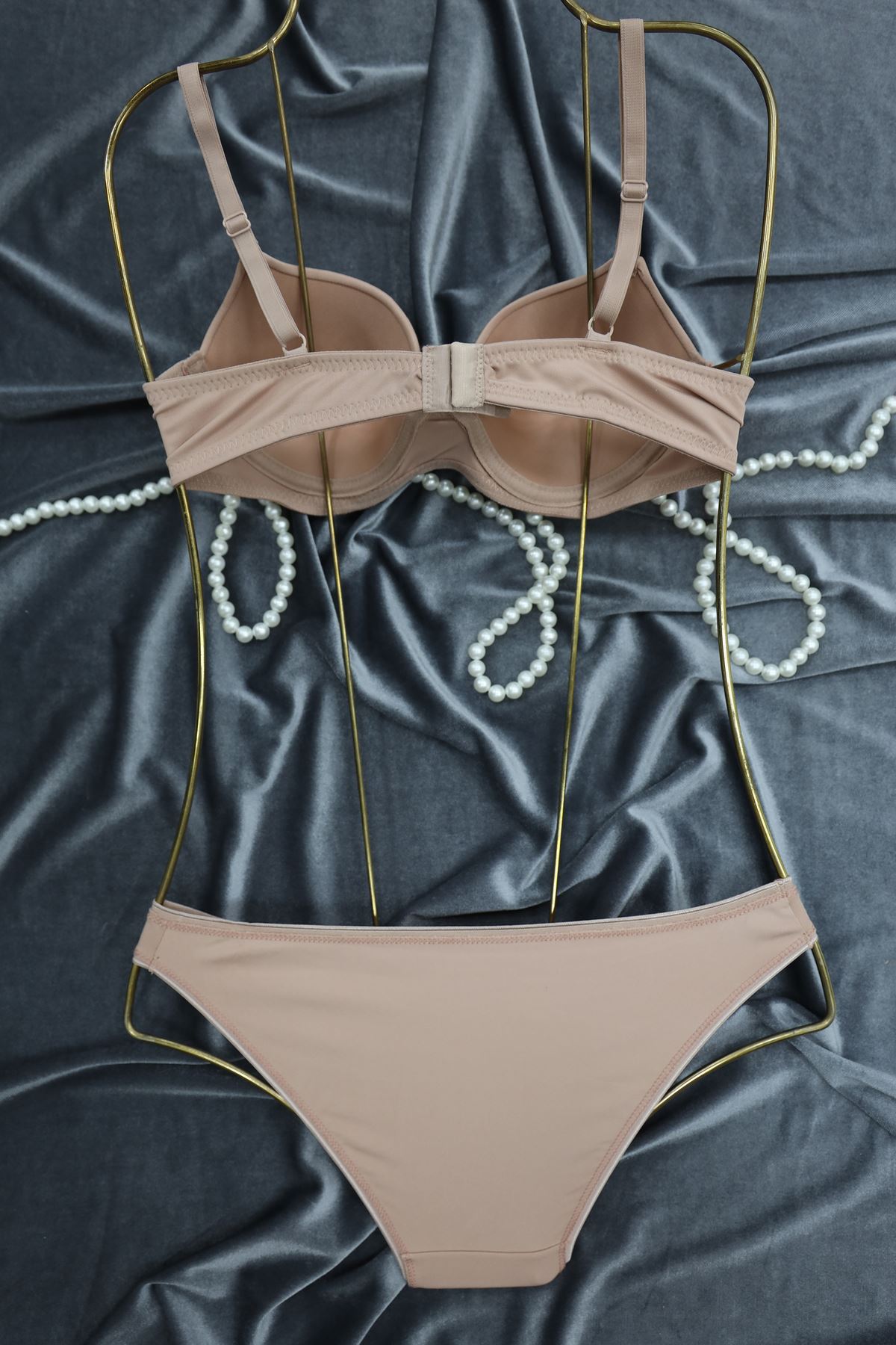 Dalgıç Boş Kap Sütyen Takım Pudra - 2556-B.1783.