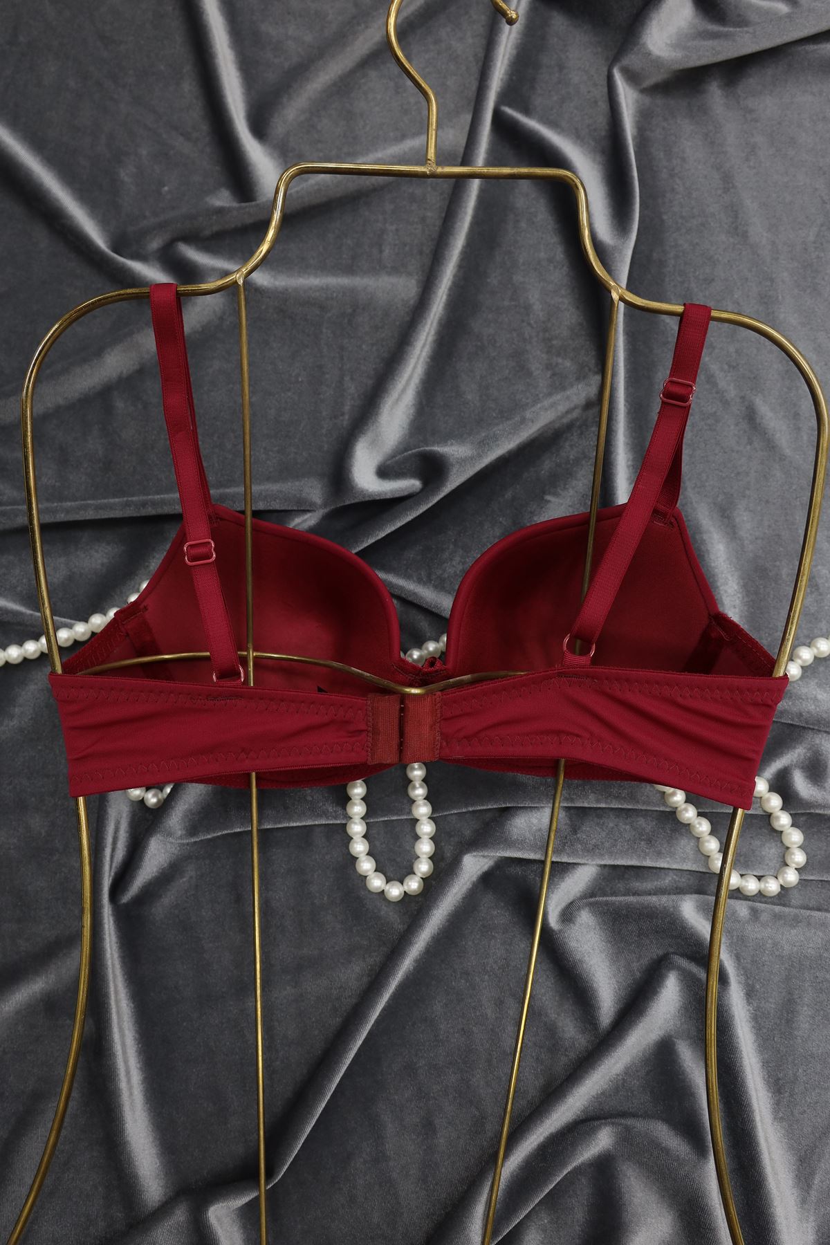 Sütyen Mikro Tek Boş Kulaklı Bordo - 2511-B.1783.