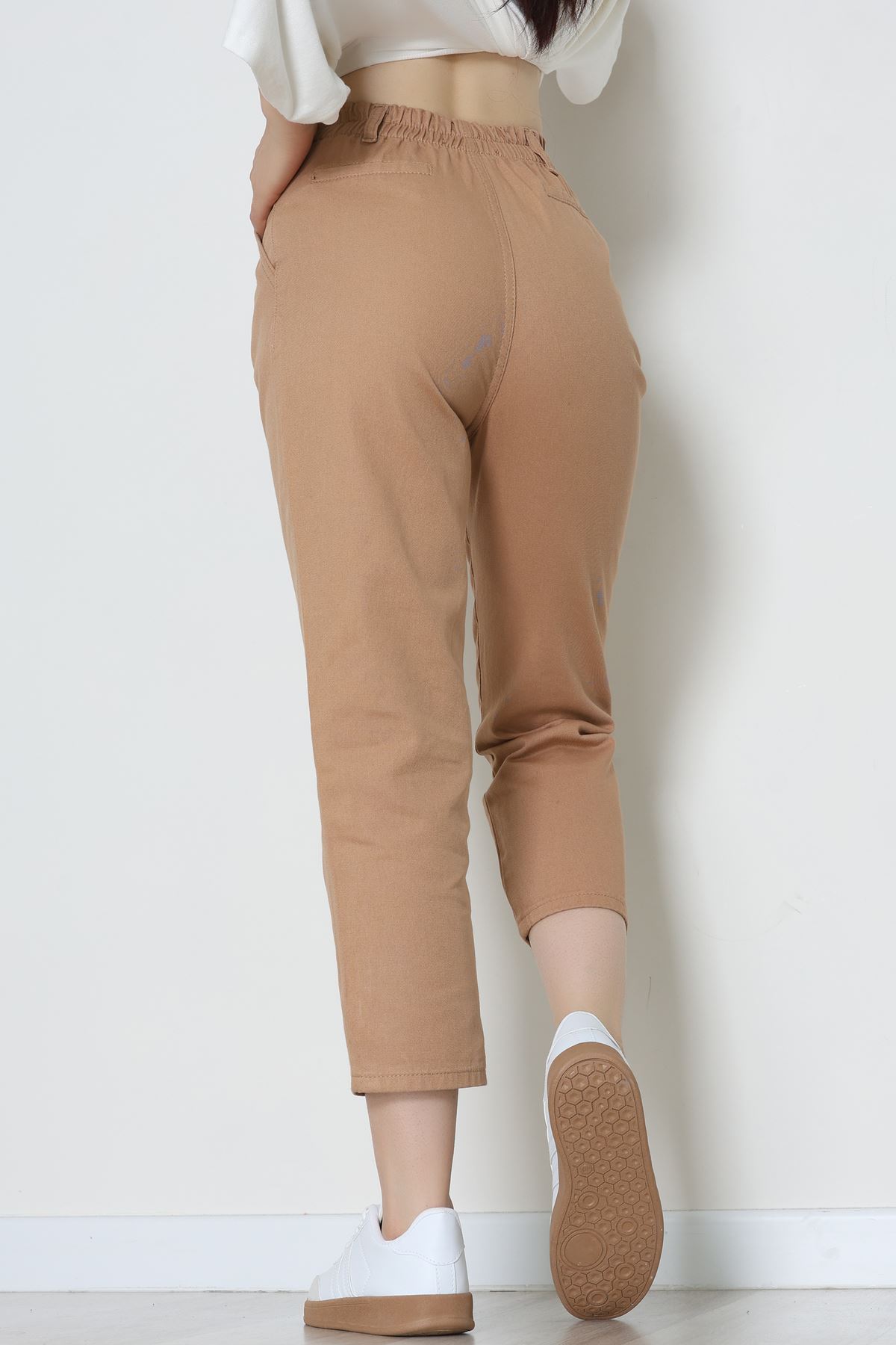 Gabardin Mom Pantolon Bisküvi - 42707.2121.