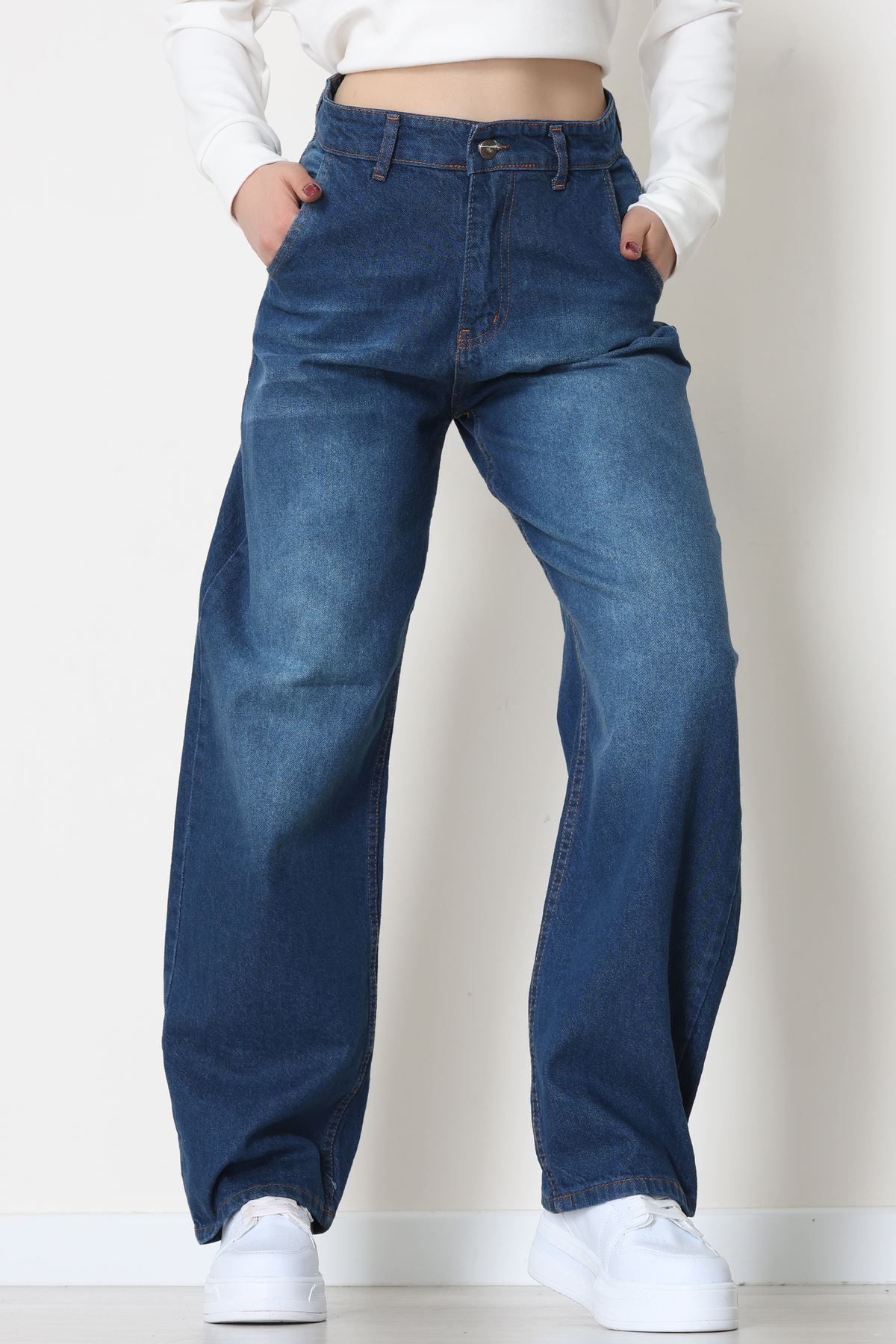 Baggy Kot Pantolon Mavi - 31587.1566.