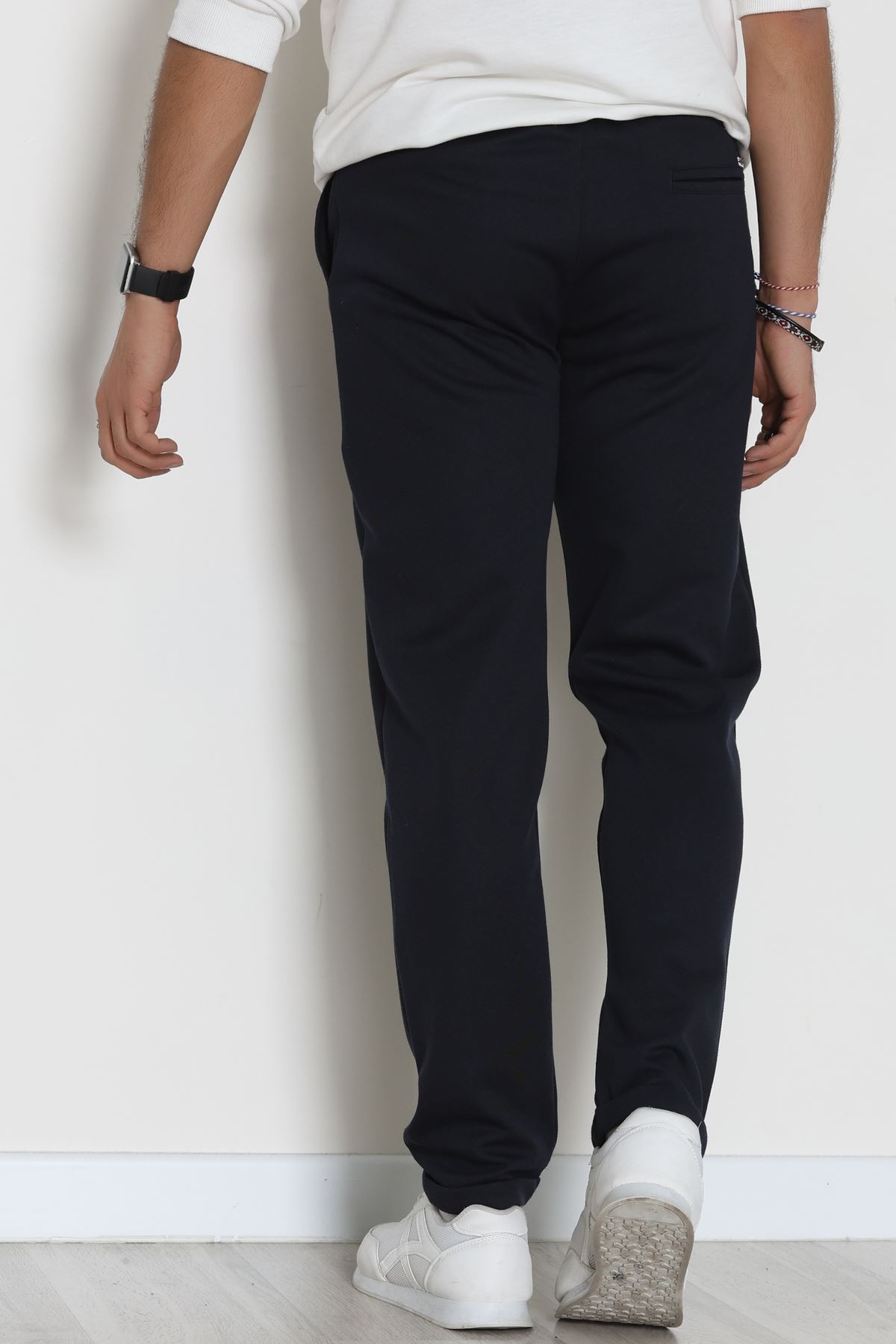 Double Paça Diagonel Erkek Pantolon Lacivert - 31807.1937.