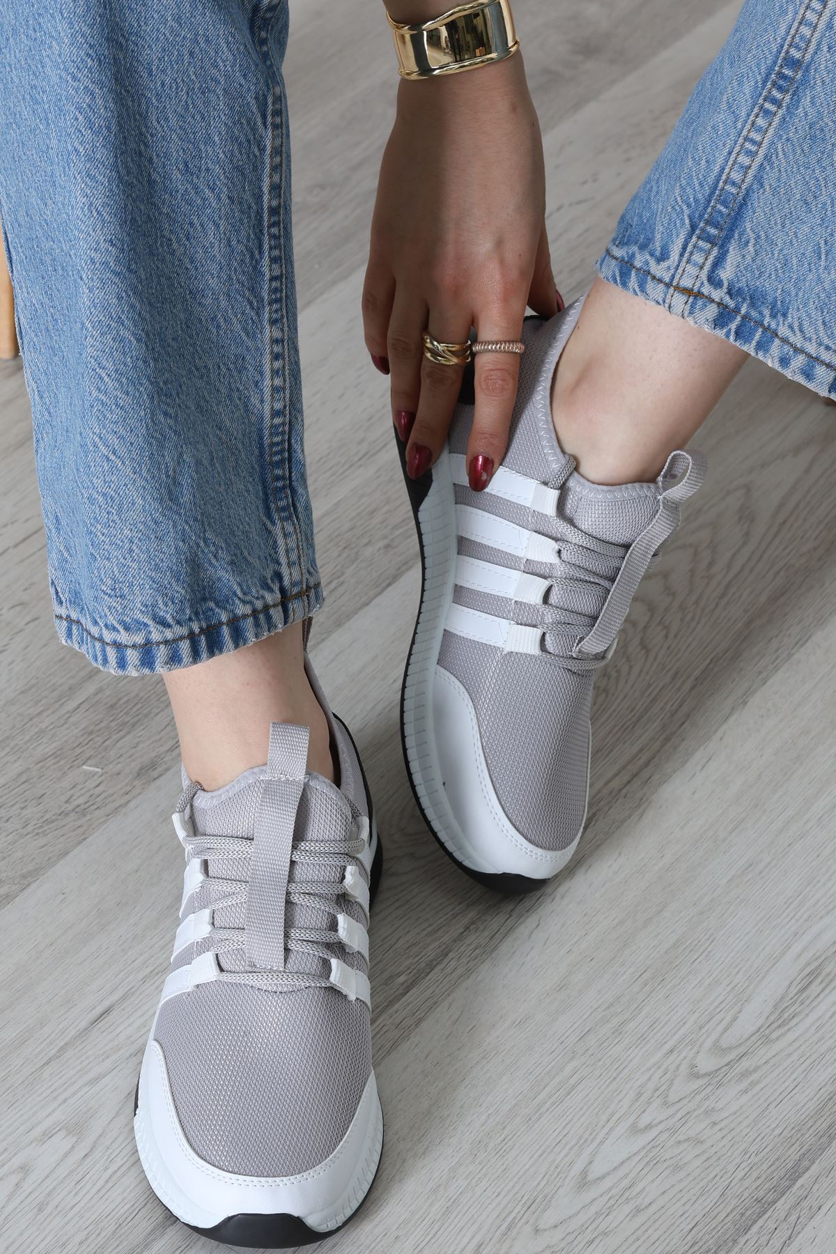 Günlük Spor Ayakkabı Gribeyaz - 30305.264.