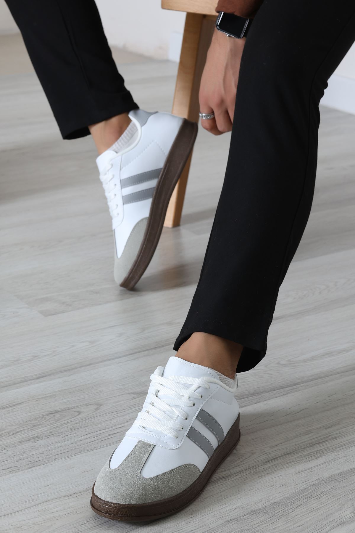 Erkek Spor Ayakkabı Beyazgri - 31681.264.