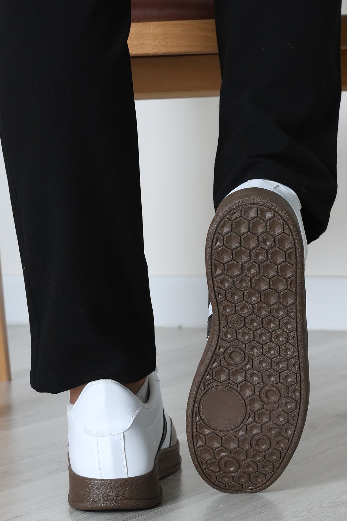 Erkek Spor Ayakkabı Beyazsiyah - 31681.264.