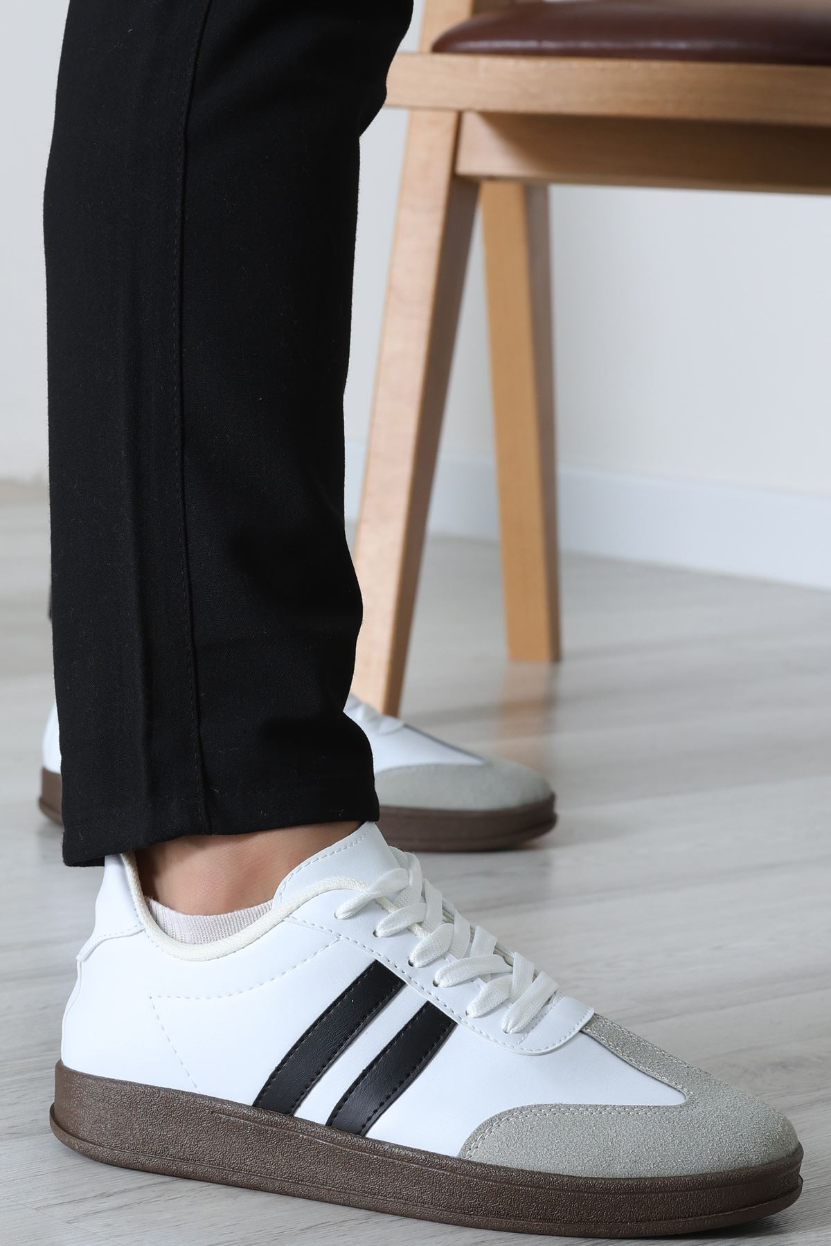 Erkek Spor Ayakkabı Beyazsiyah - 31681.264.