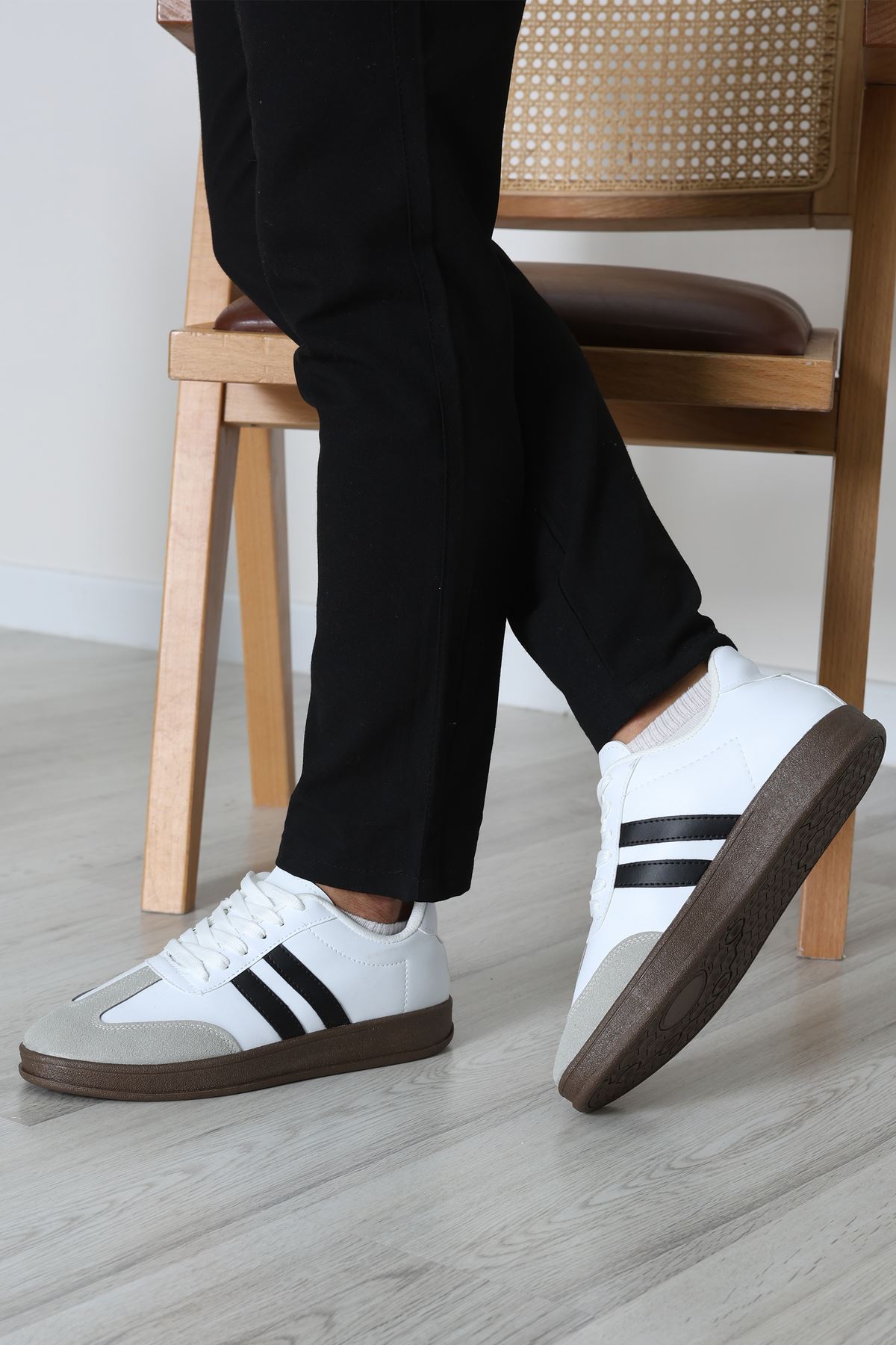 Erkek Spor Ayakkabı Beyazsiyah - 31681.264.