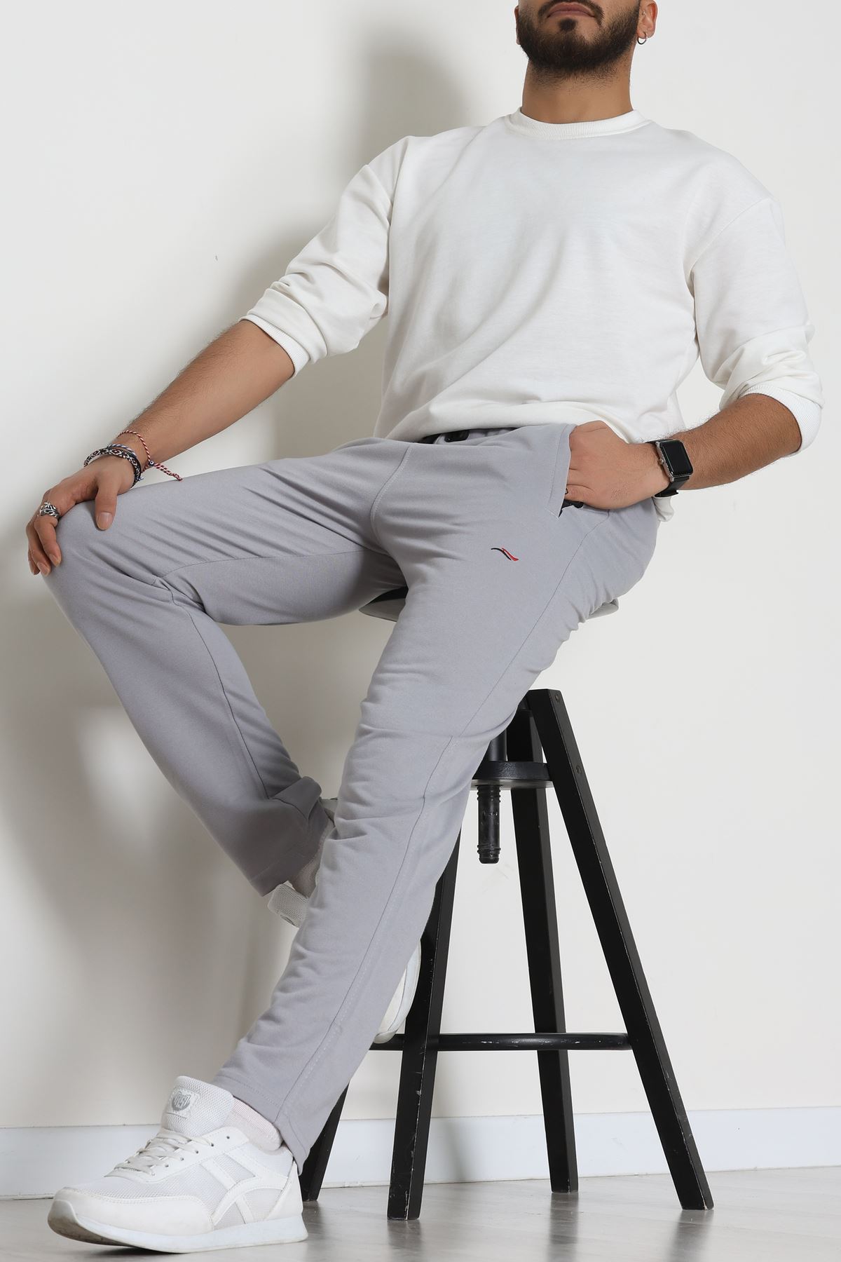 Worteks Erkek Eşofman Altı Gri - 42153.1937.