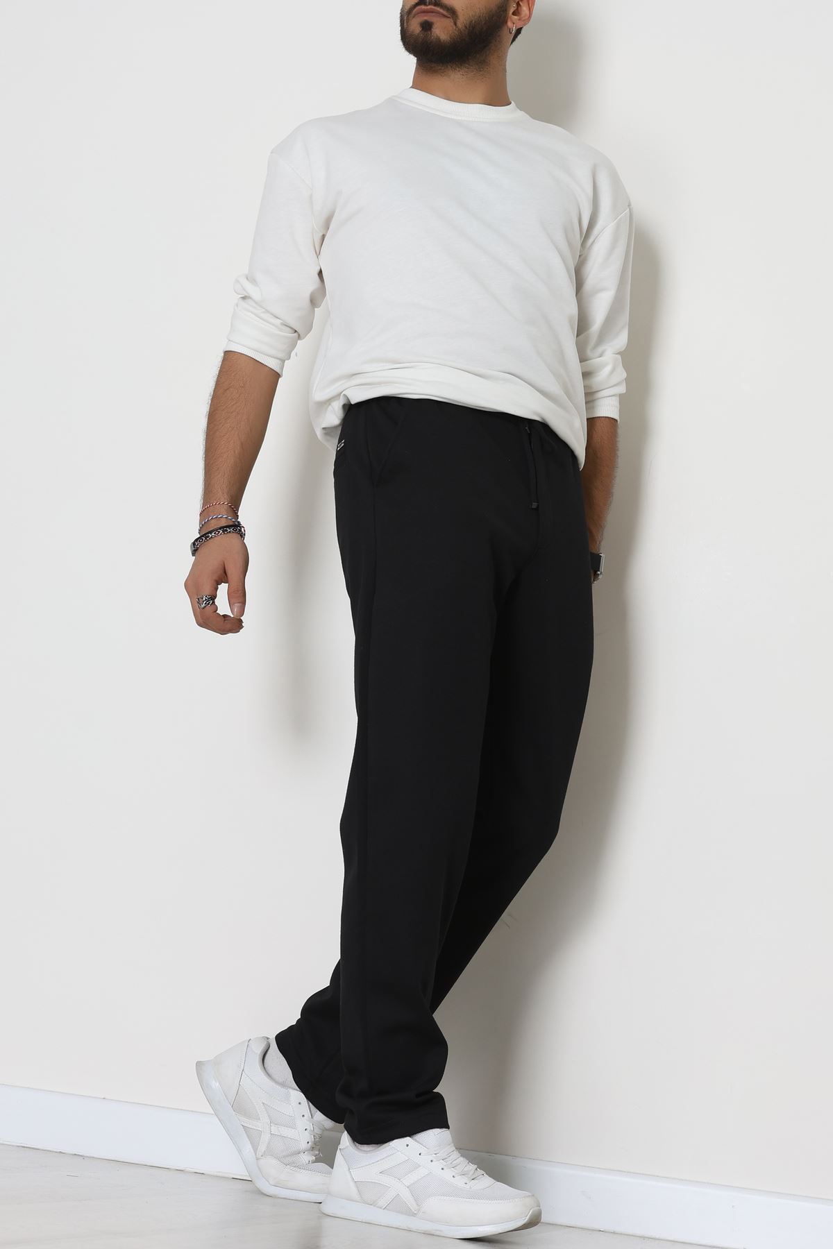Düz Paça Diagonel Erkek Pantolon Siyah - 31808.1937.