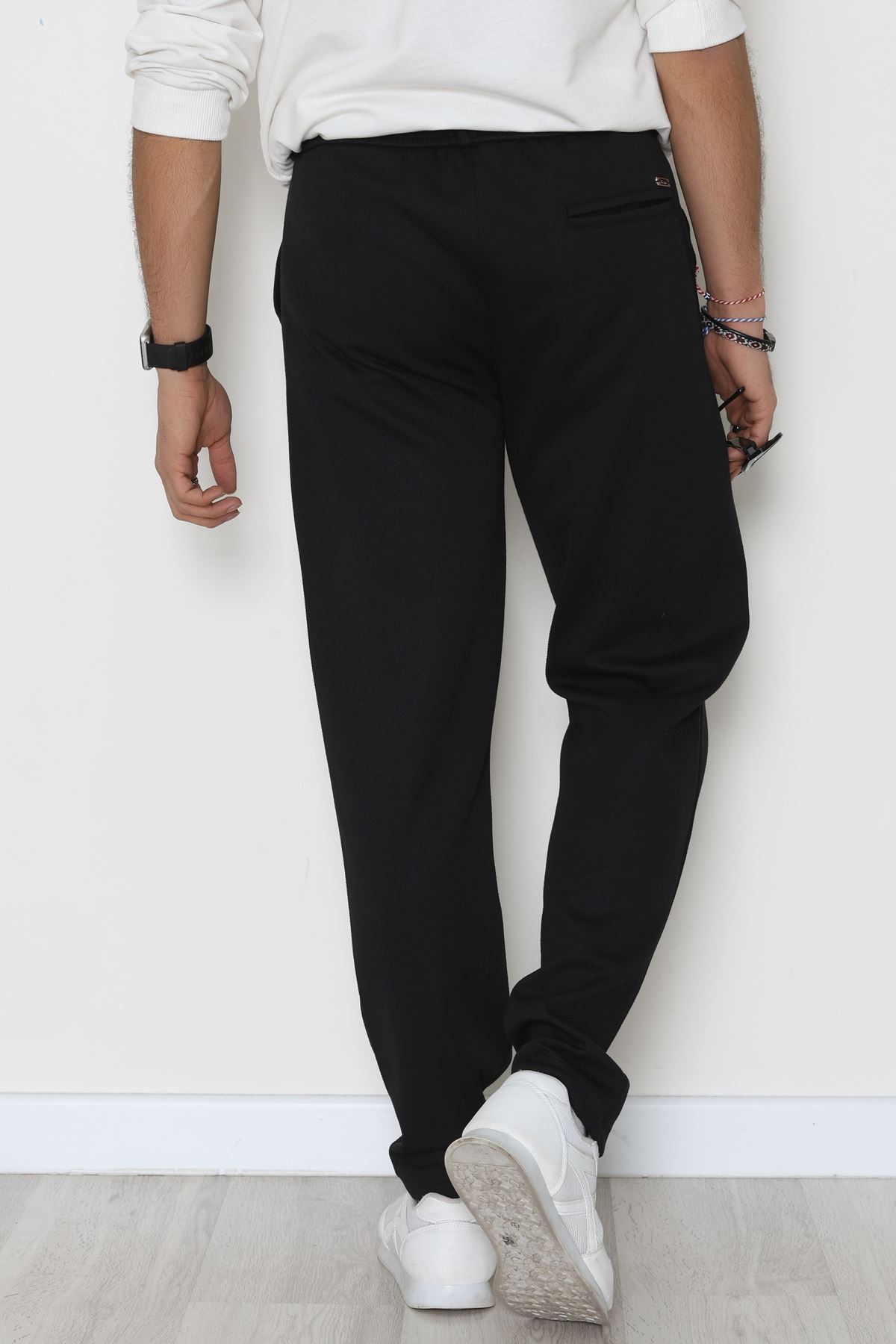 Düz Paça Diagonel Erkek Pantolon Siyah - 31808.1937.