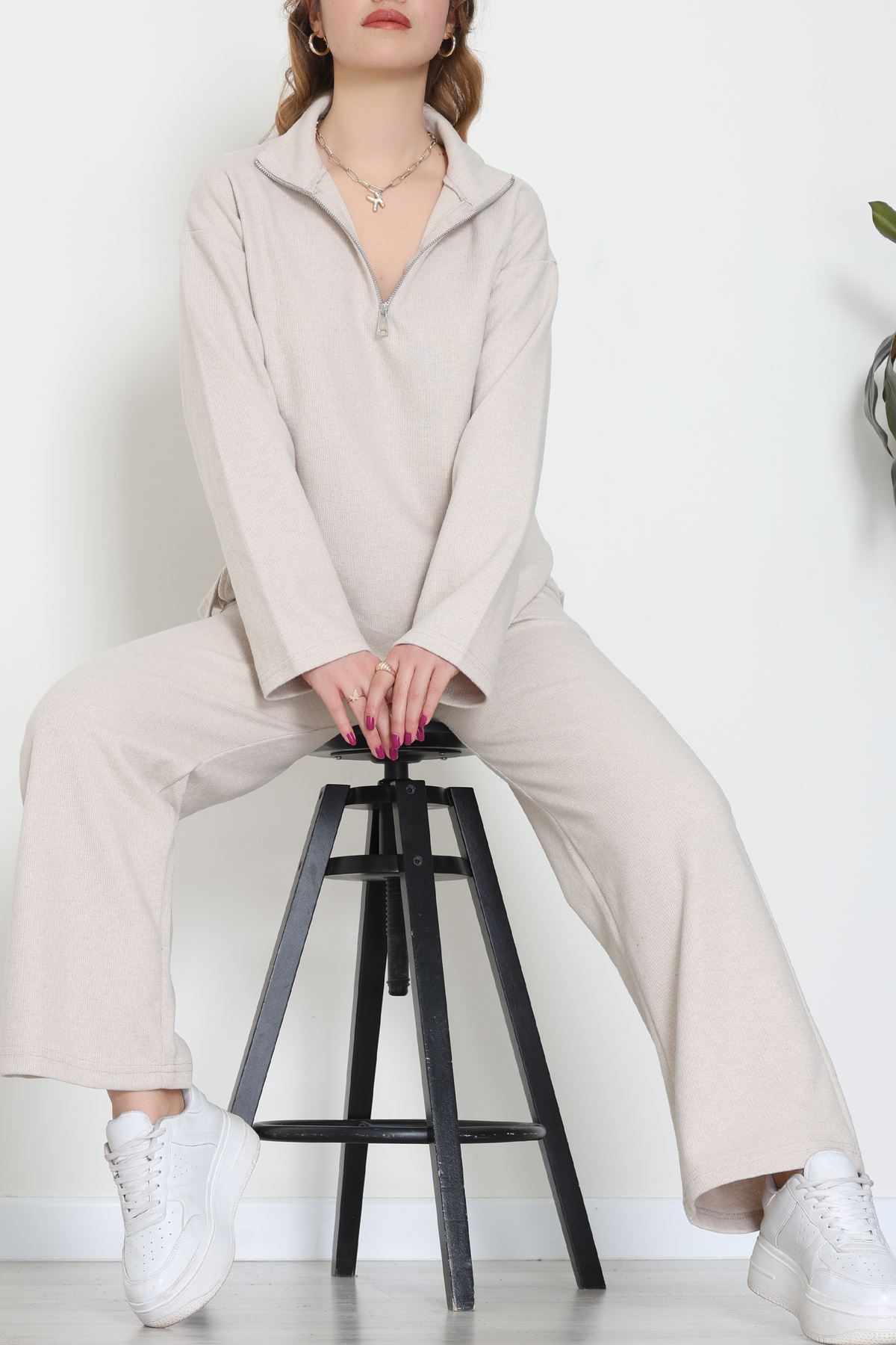 Selanik Fermuar Yaka Takım Taş - 55001.1567.