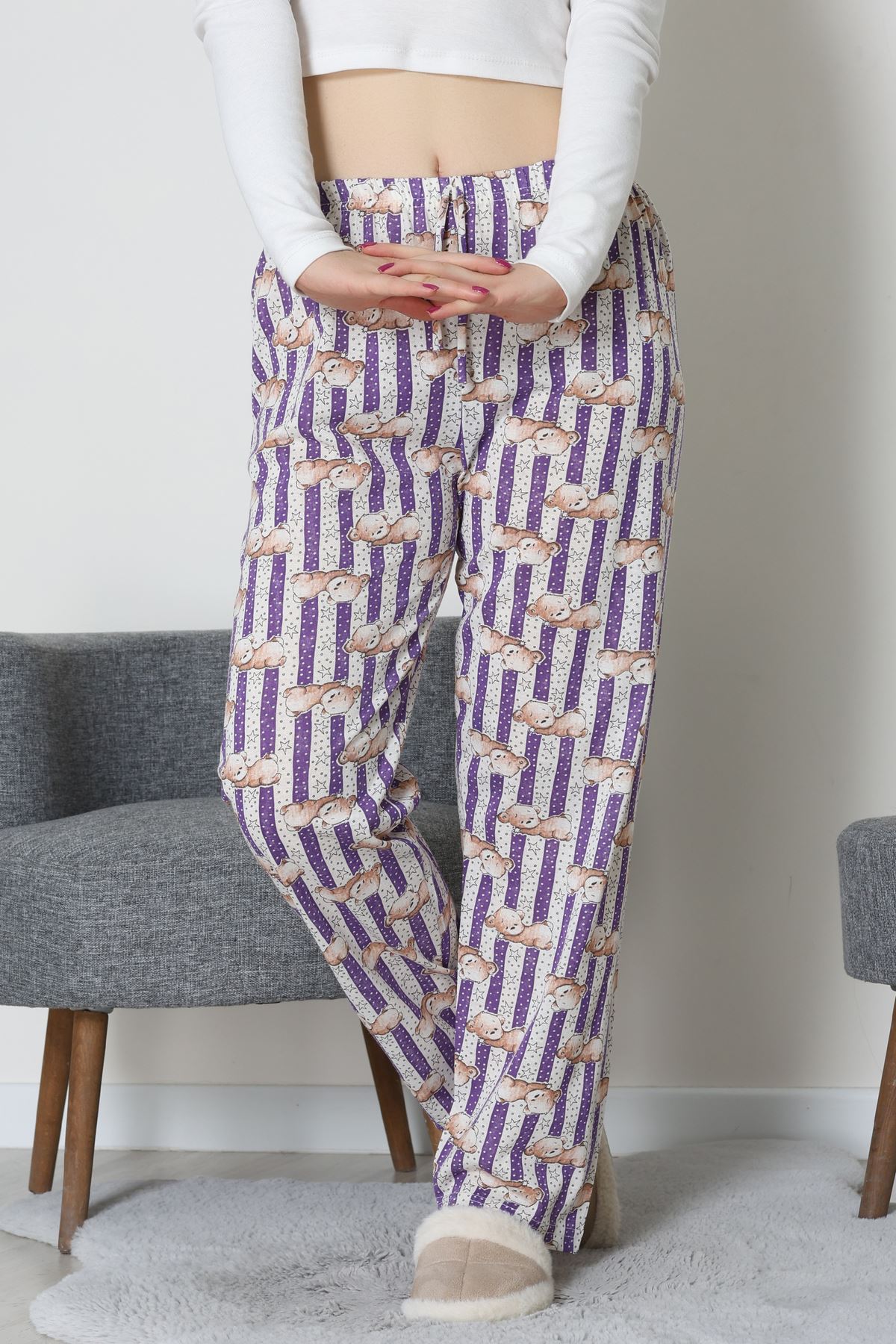 Süprem Pijama Altı Mor - 55008.1567.