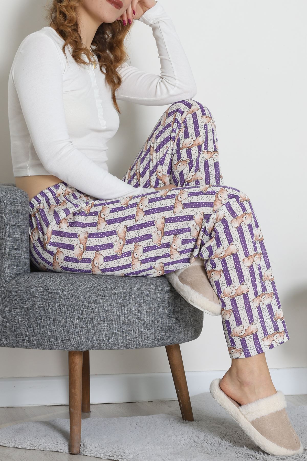 Süprem Pijama Altı Mor - 55008.1567.